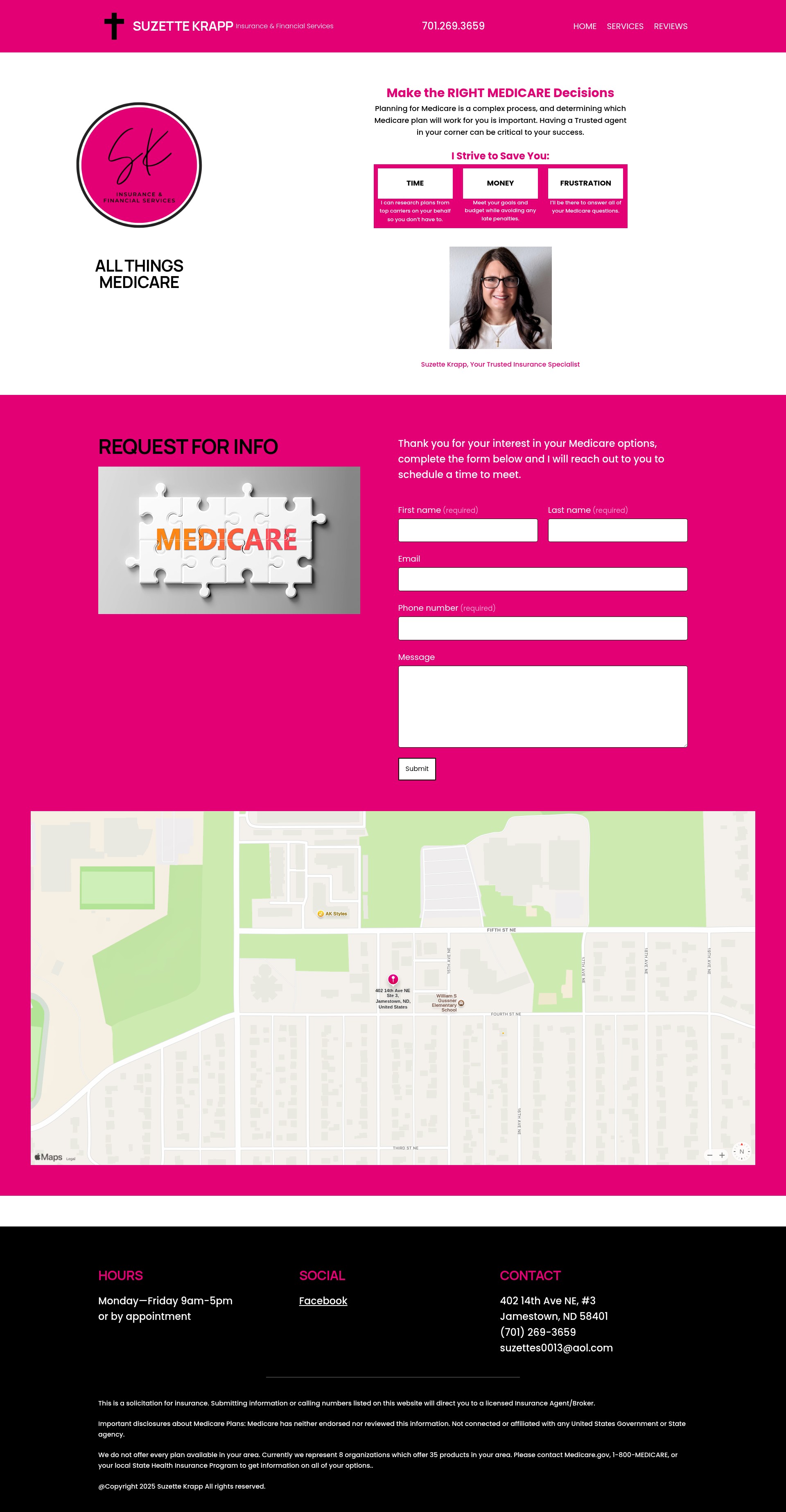 Screenshot of suzettekrapp.com