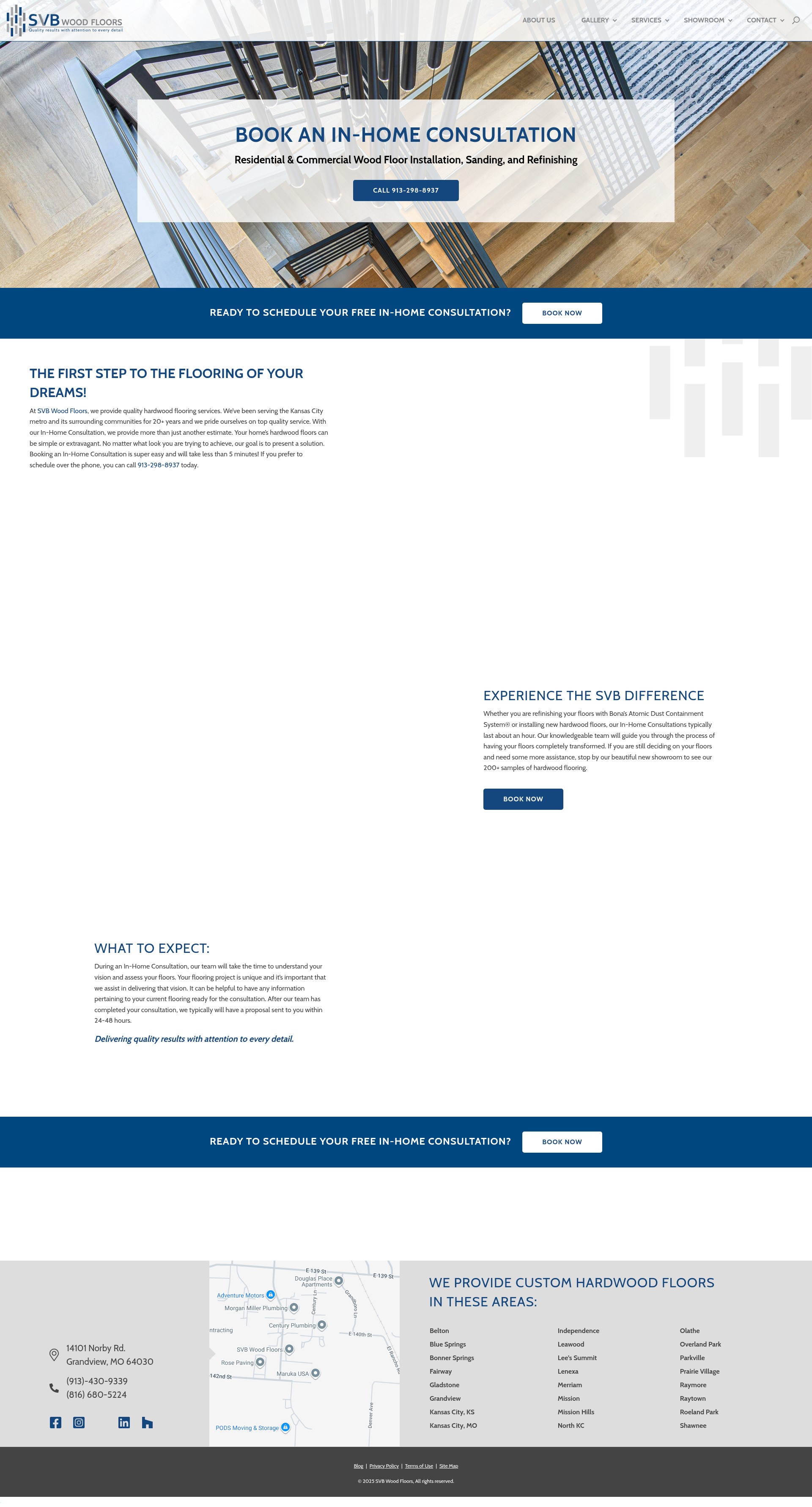 Screenshot of svbwoodfloors.com