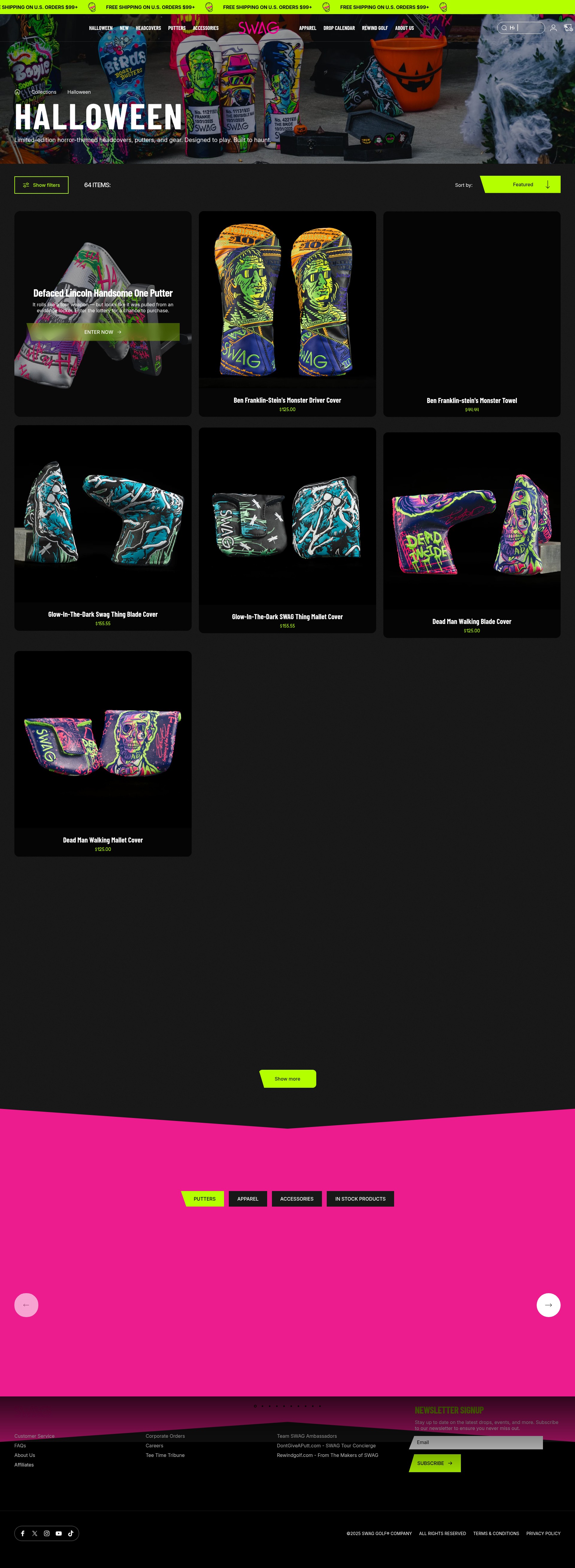 Screenshot of swag-golf-co.myshopify.com