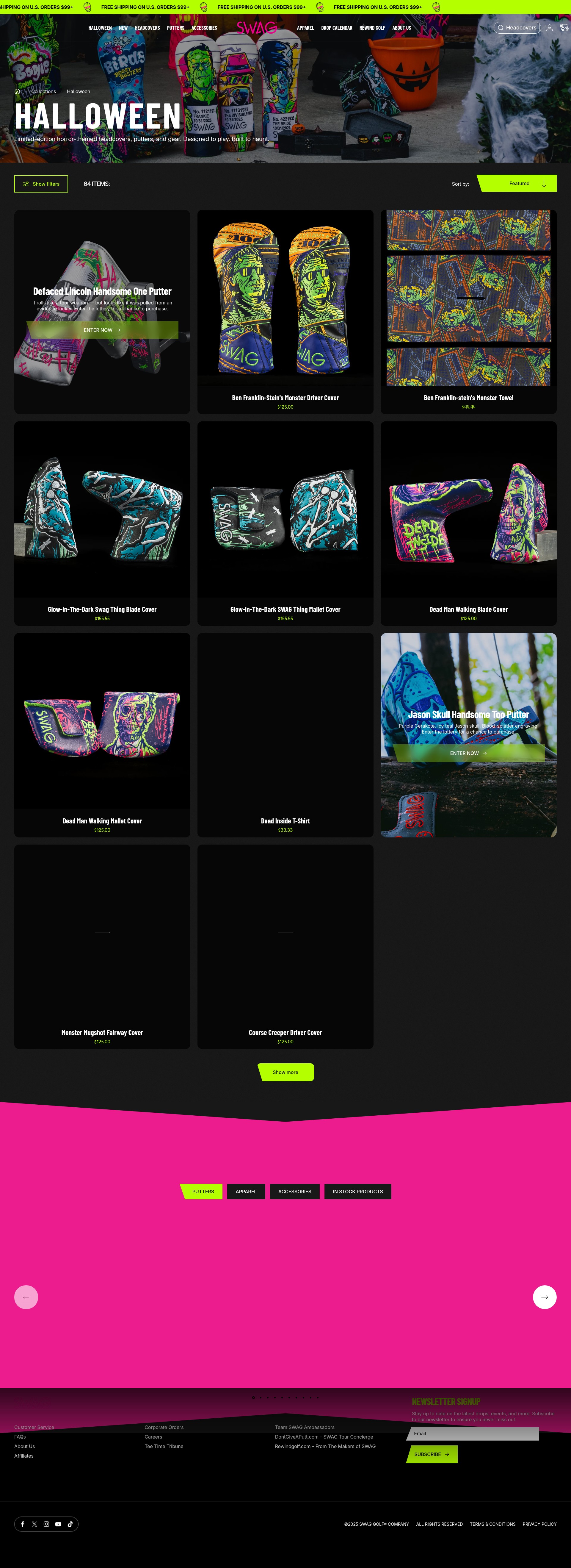 Screenshot of swag.golf