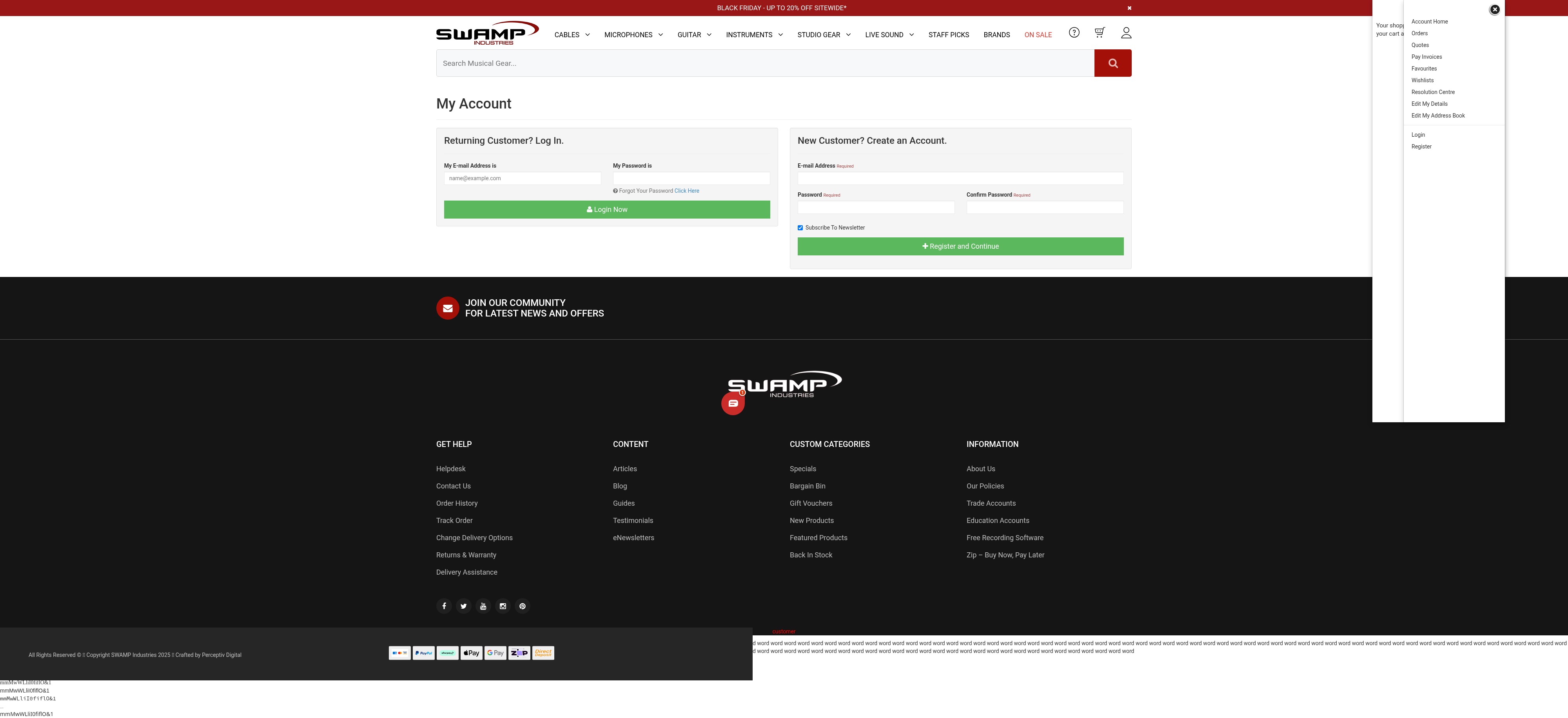 Screenshot of swamp.net.au