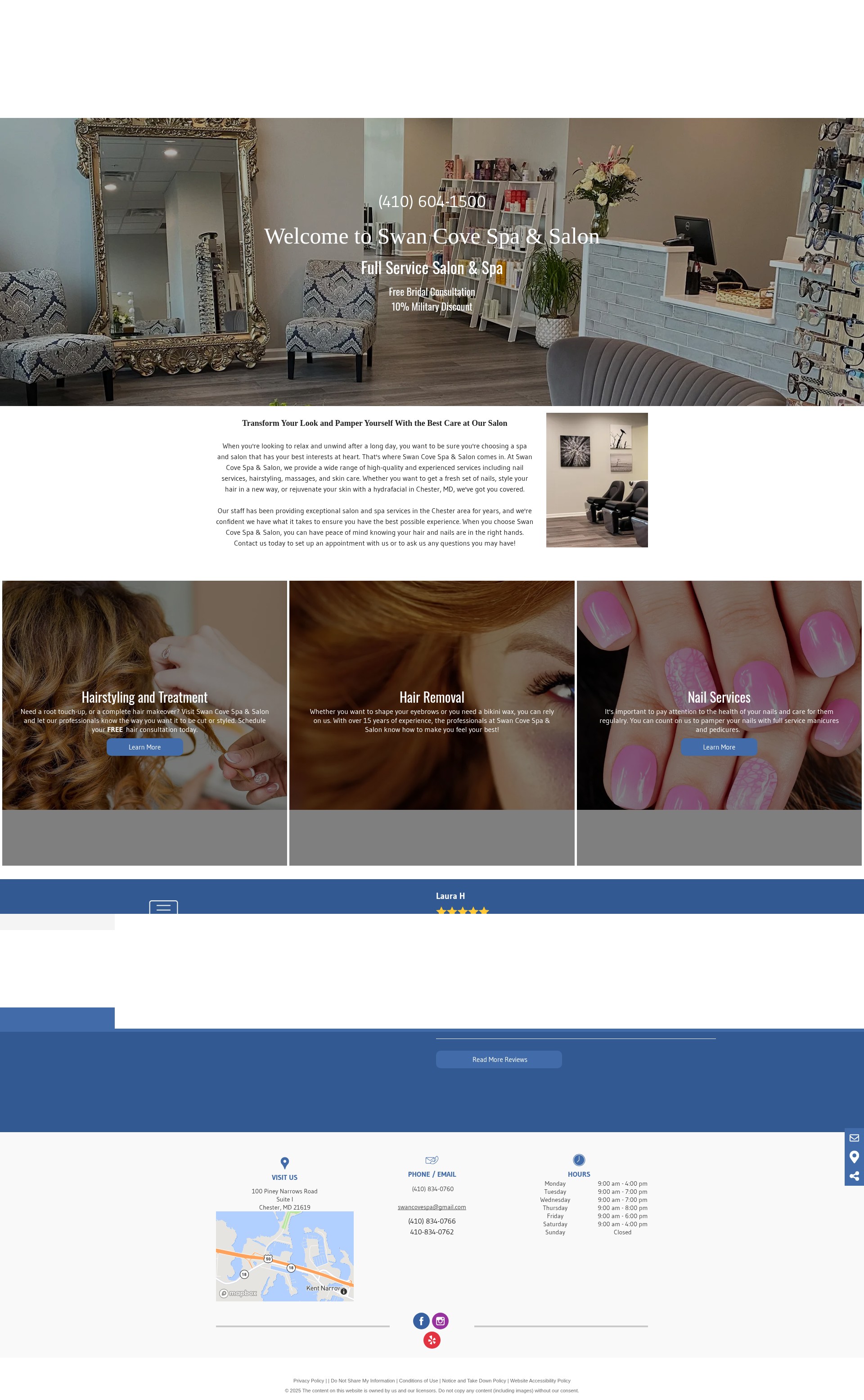 Screenshot of swancovespa.com