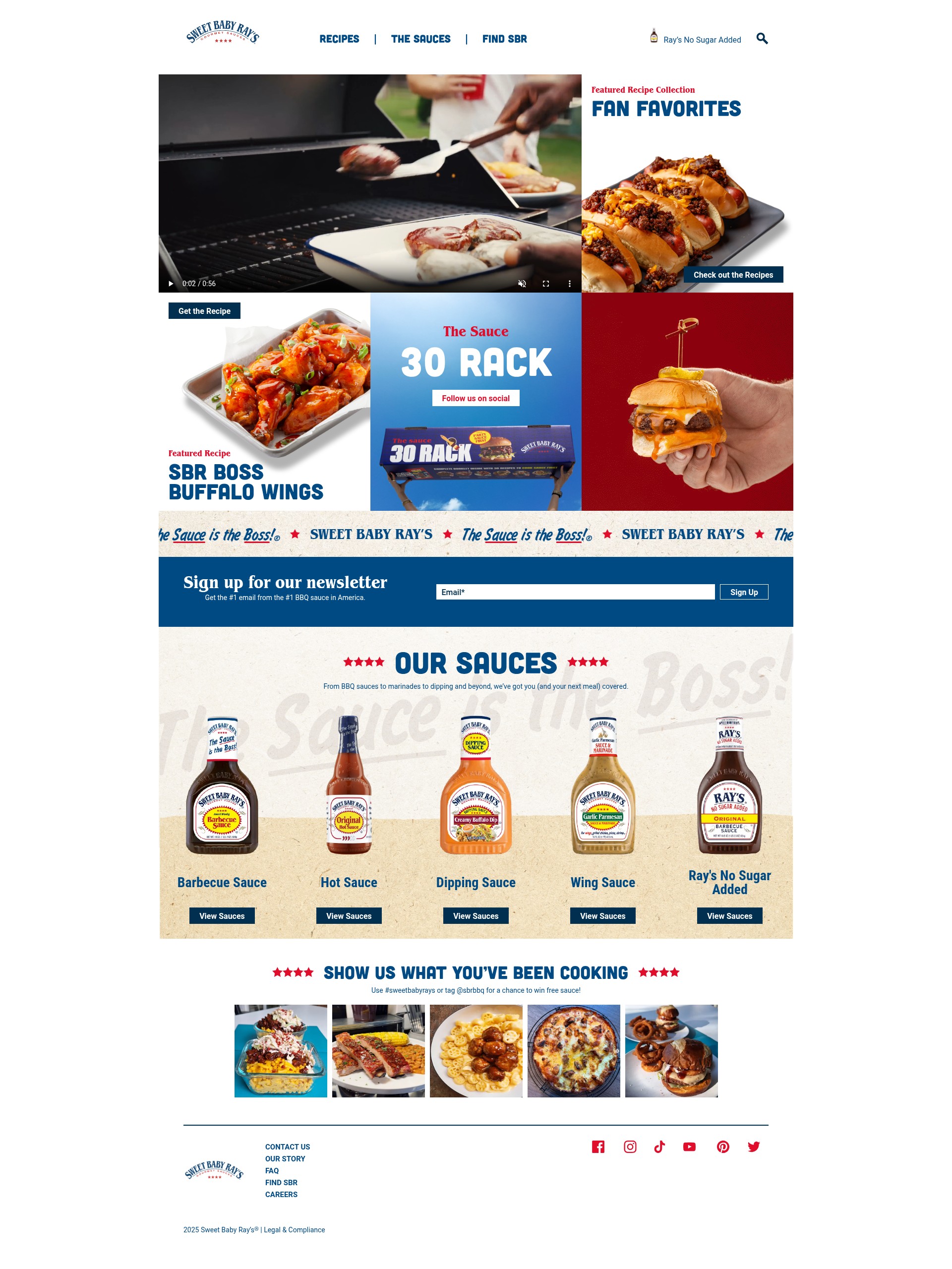 Screenshot of sweetbabyrays.com