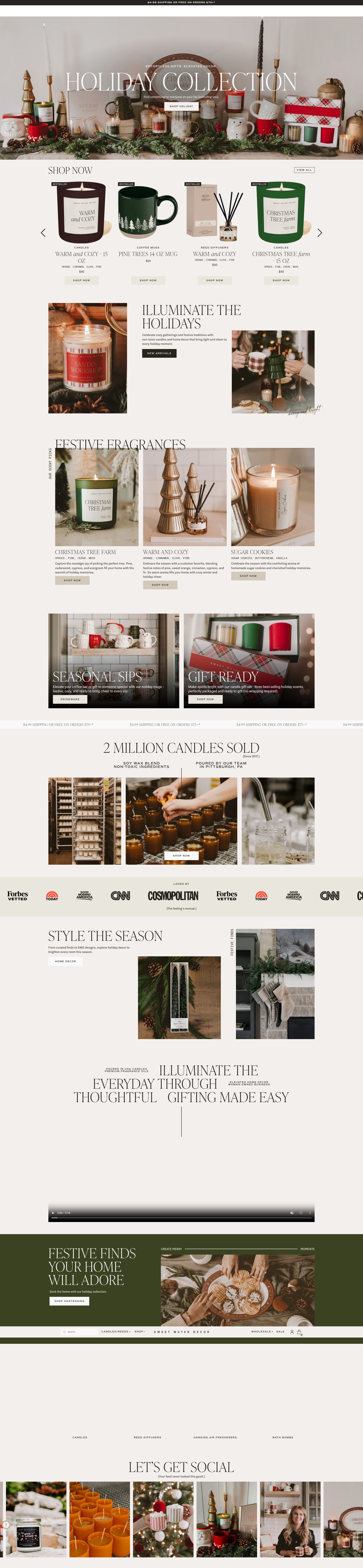 Screenshot of sweetwaterdecor.com