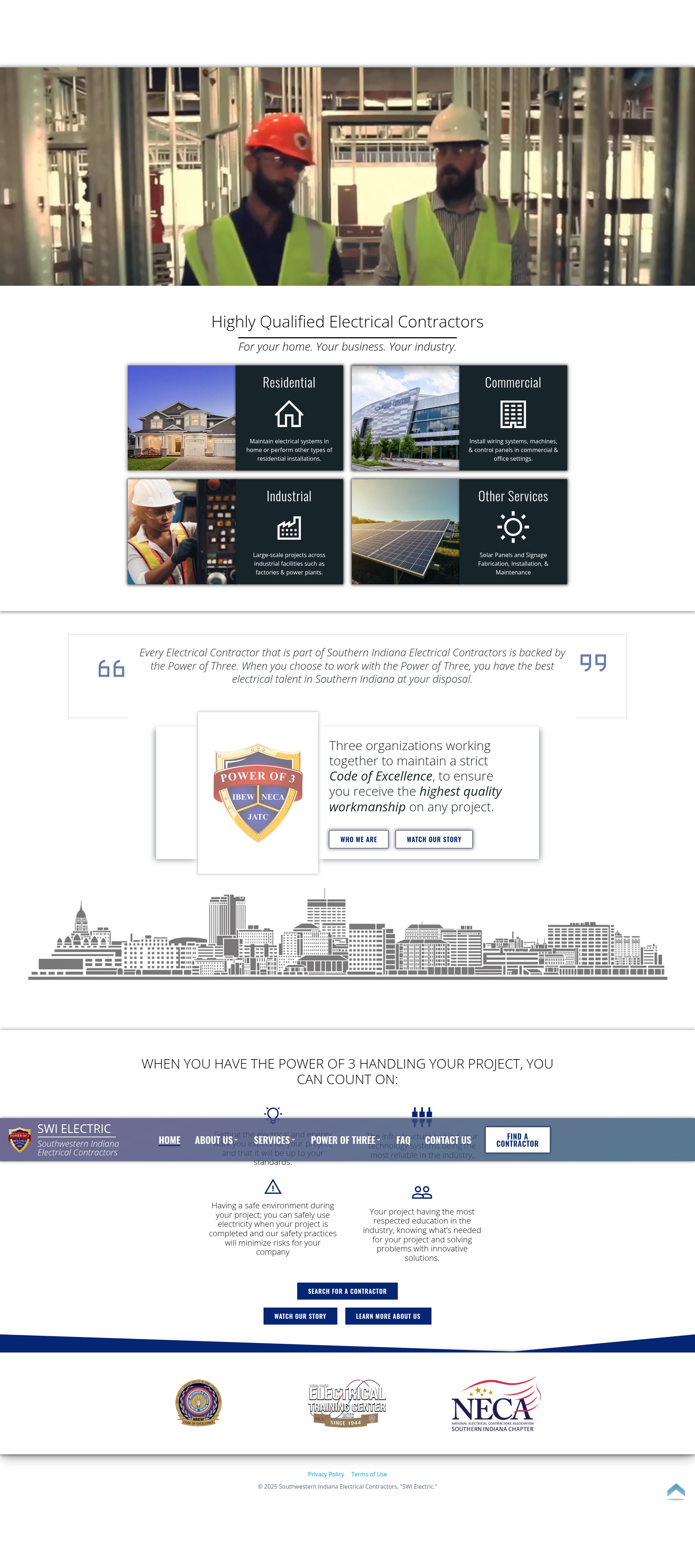 Screenshot of swielectric.com