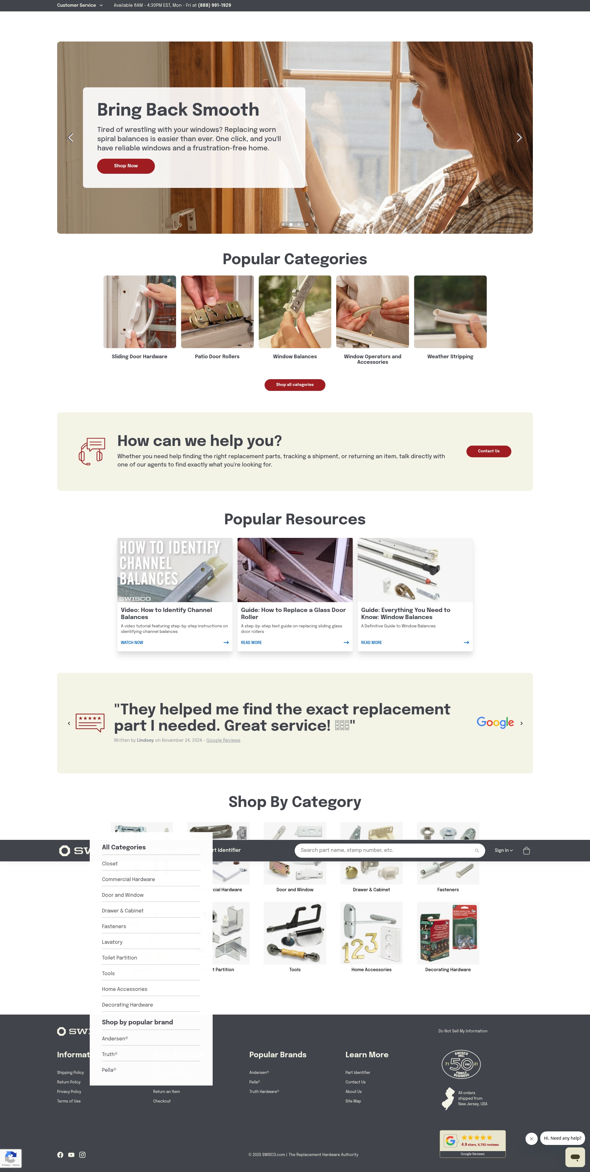 Screenshot of swisco.com