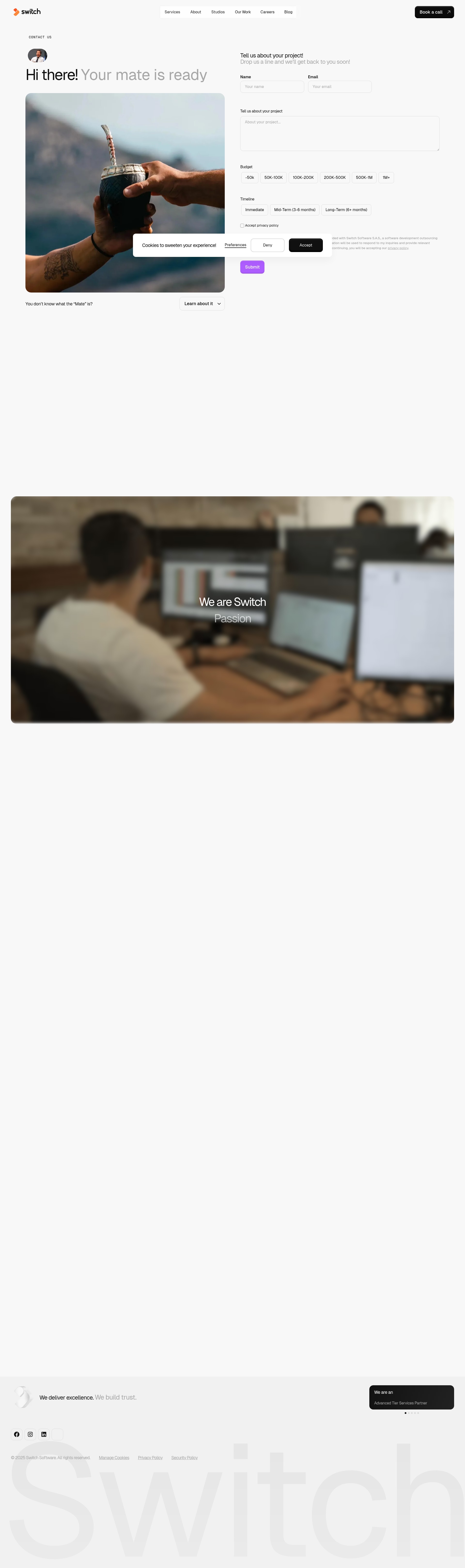 Screenshot of switchsoftware.io
