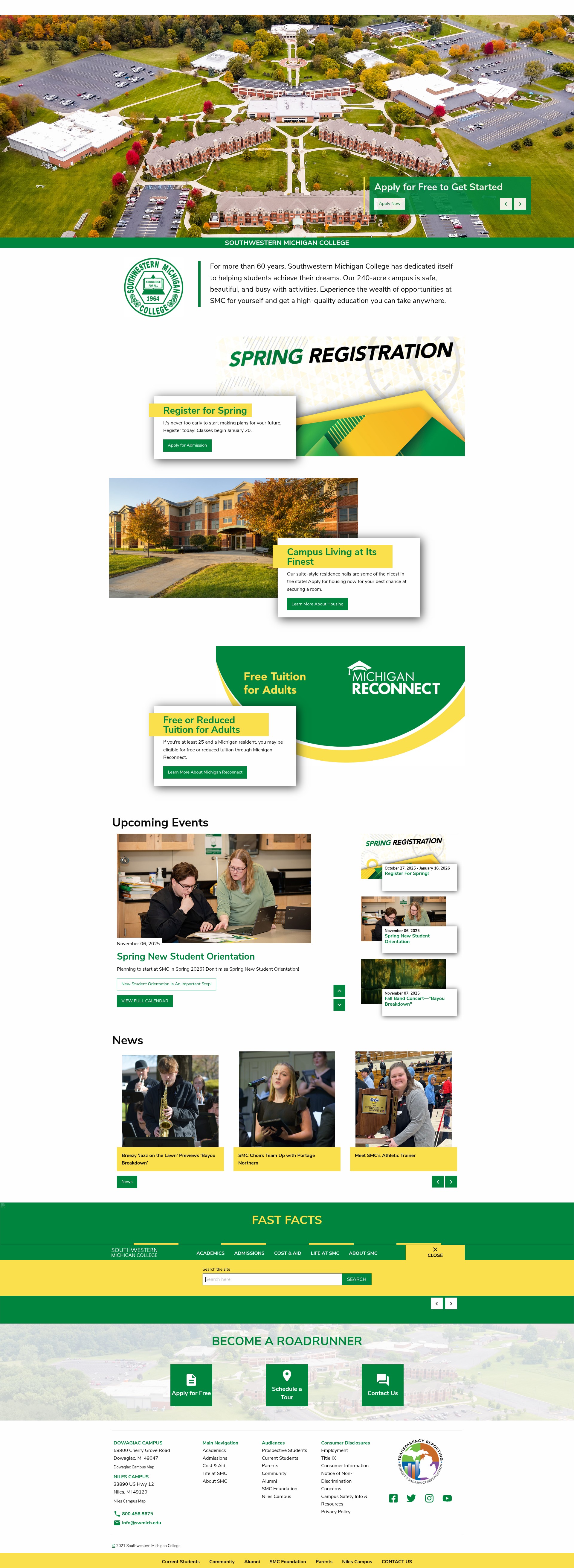 Screenshot of swmich.edu