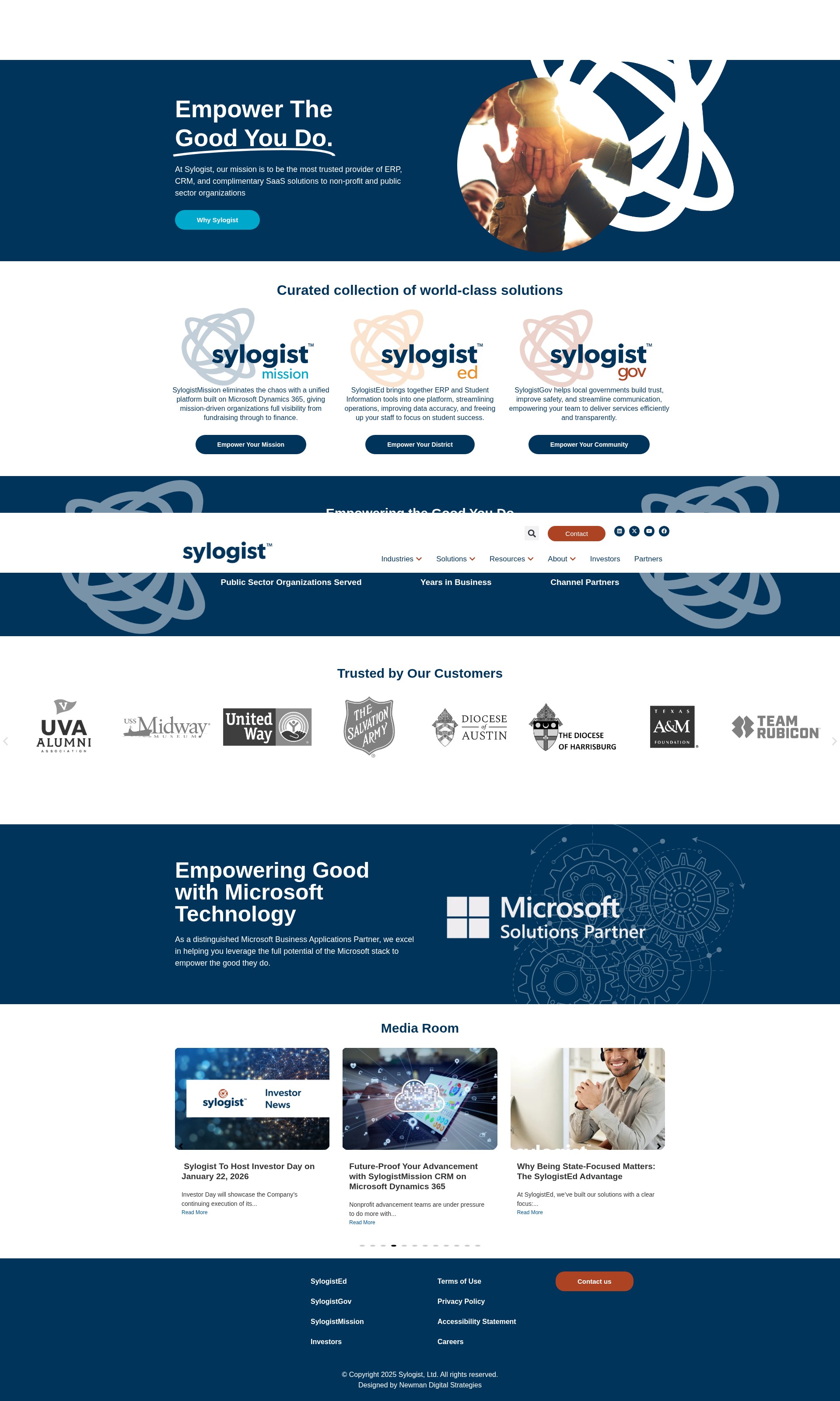 Screenshot of sylogist.com