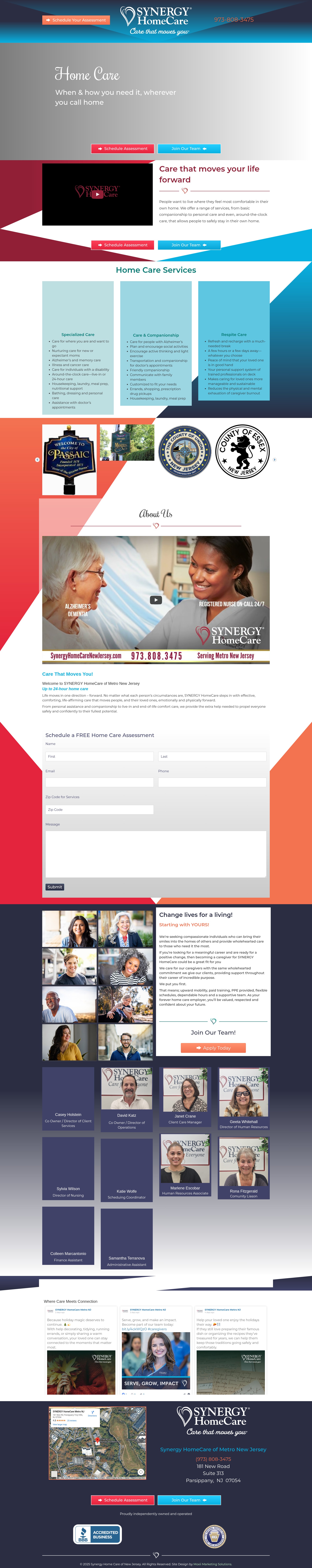 Screenshot of synergyhomecarenewjersey.com