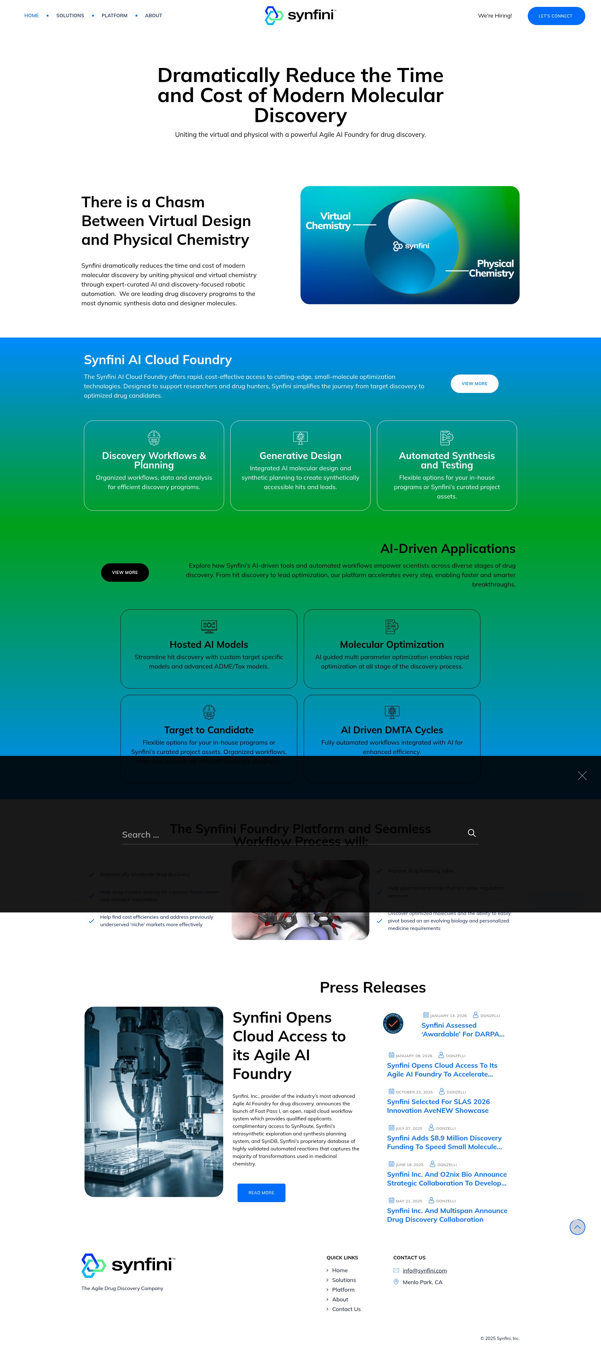 Screenshot of synfini.com