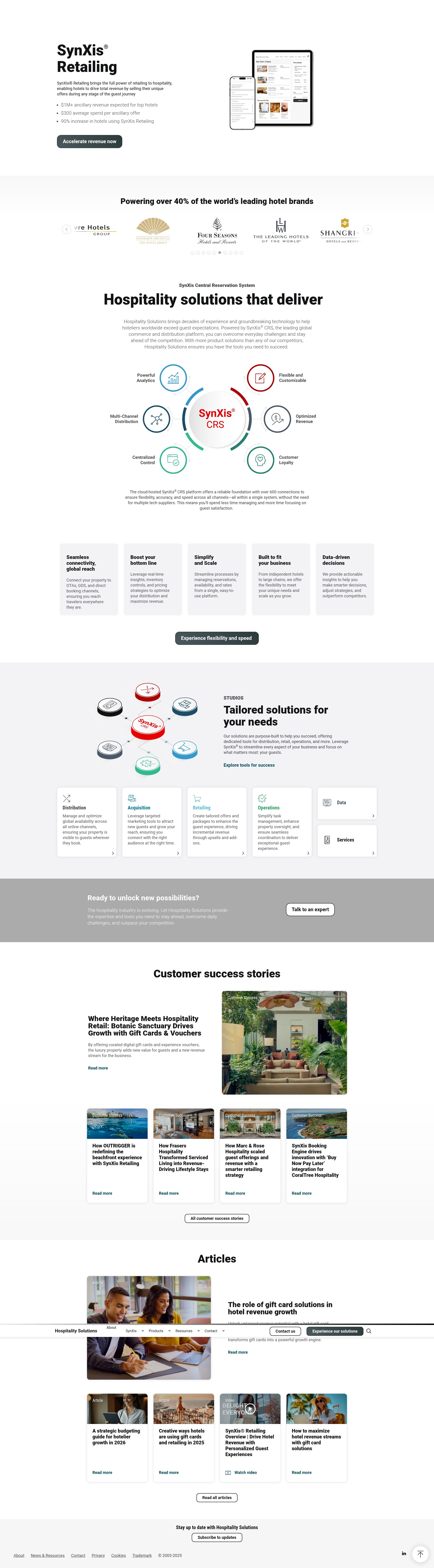 Screenshot of synxis.com