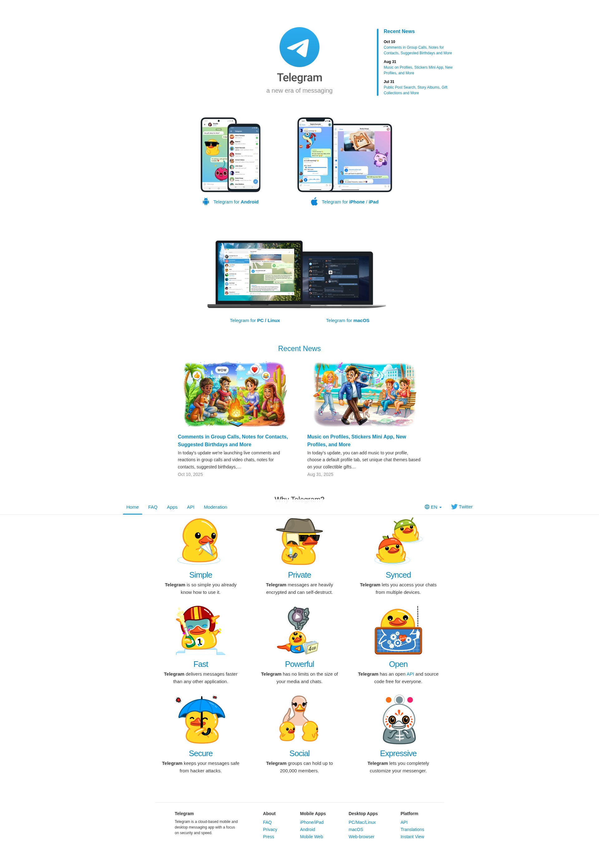 Screenshot of t.me