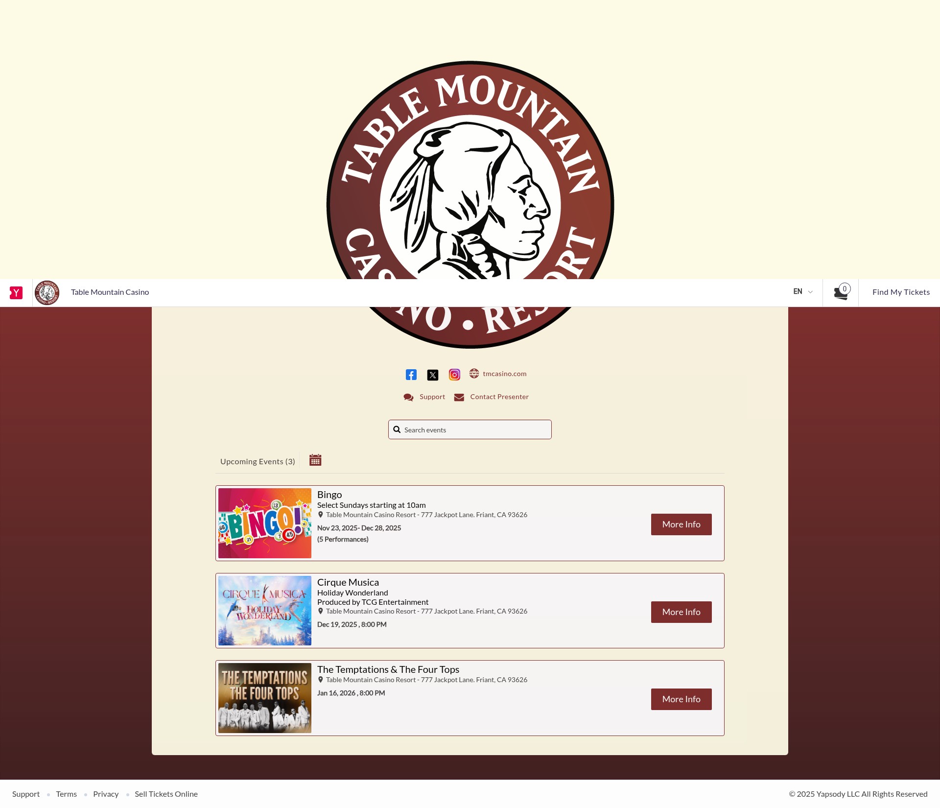 Screenshot of tablemountaincasino.yapsody.com