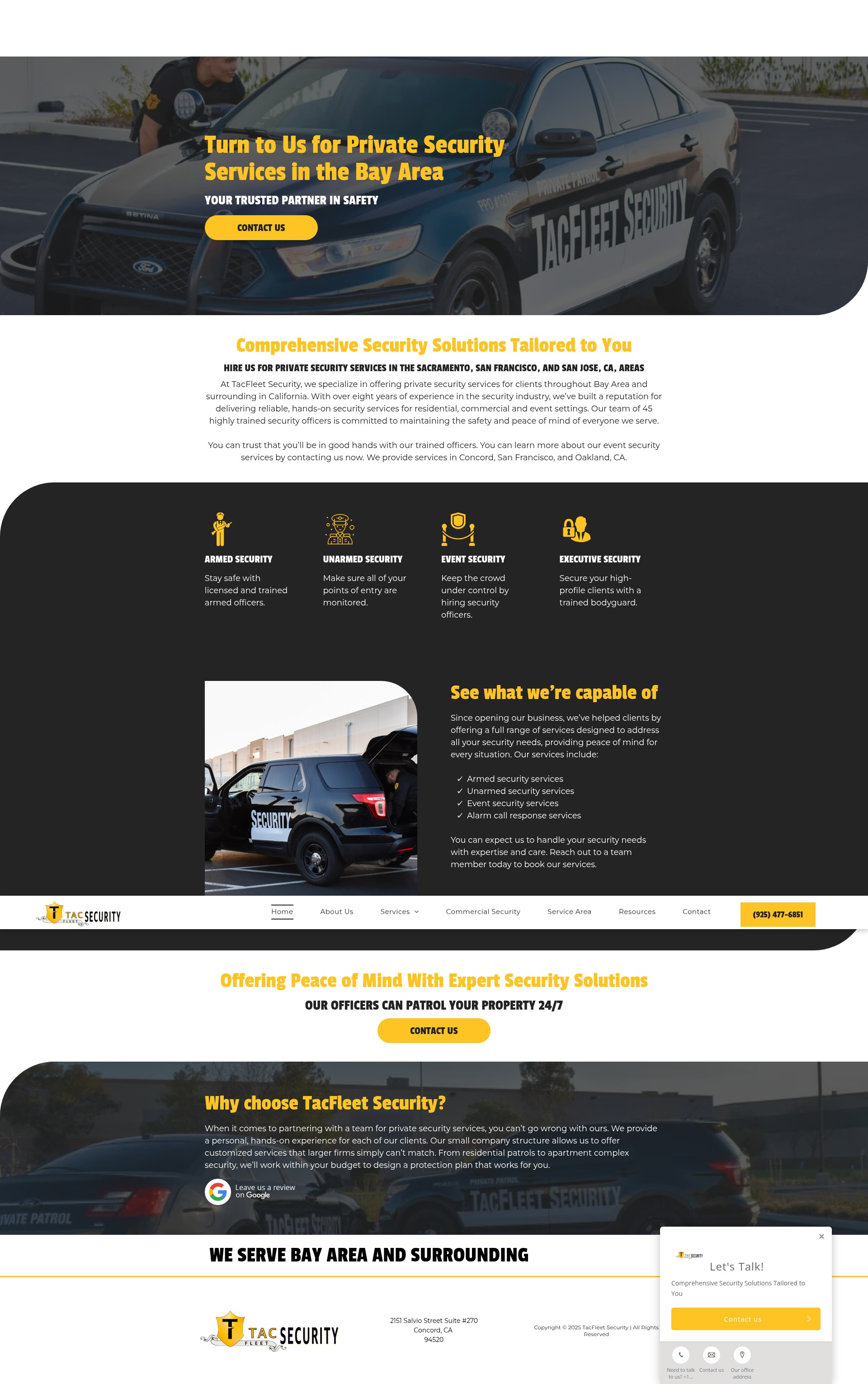 Screenshot of tacfleet-security.com
