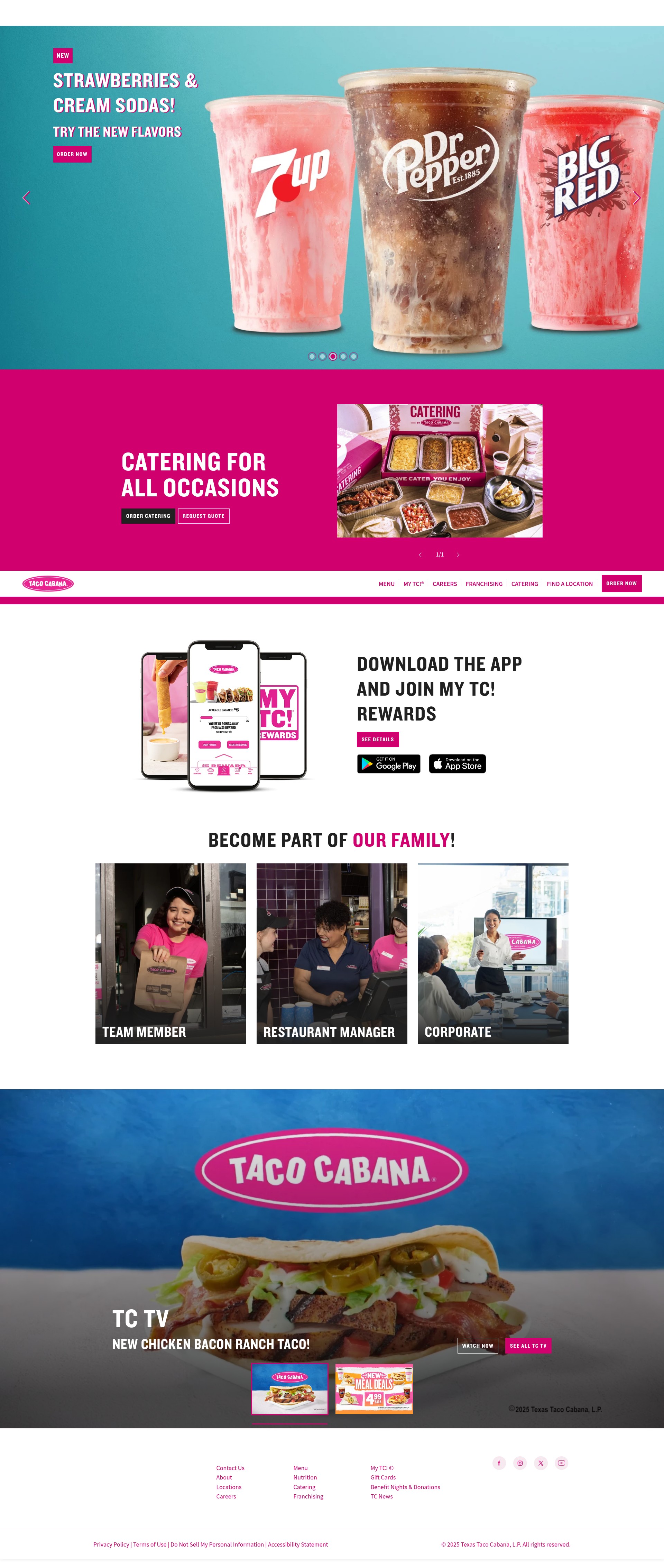 Screenshot of tacocabana.com