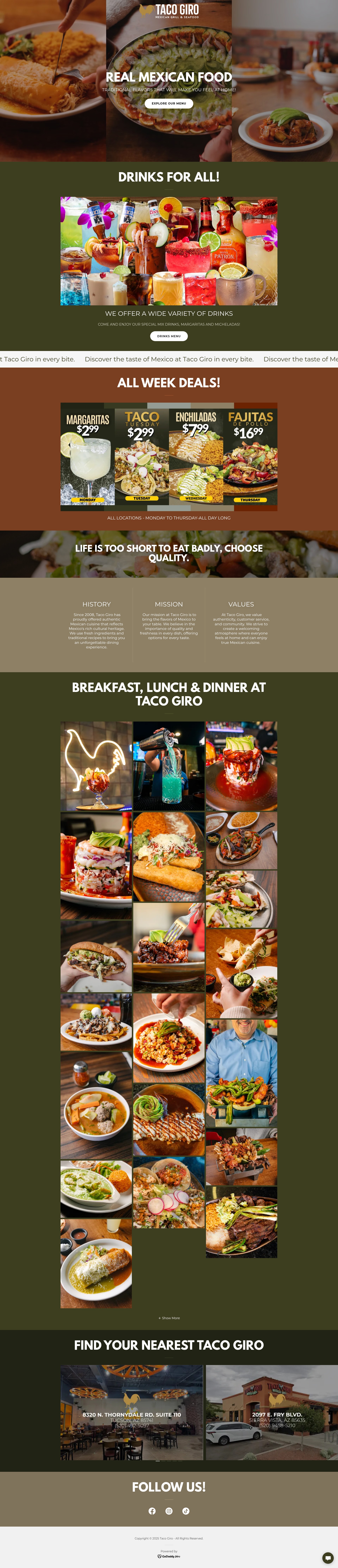 Screenshot of tacogiro.com