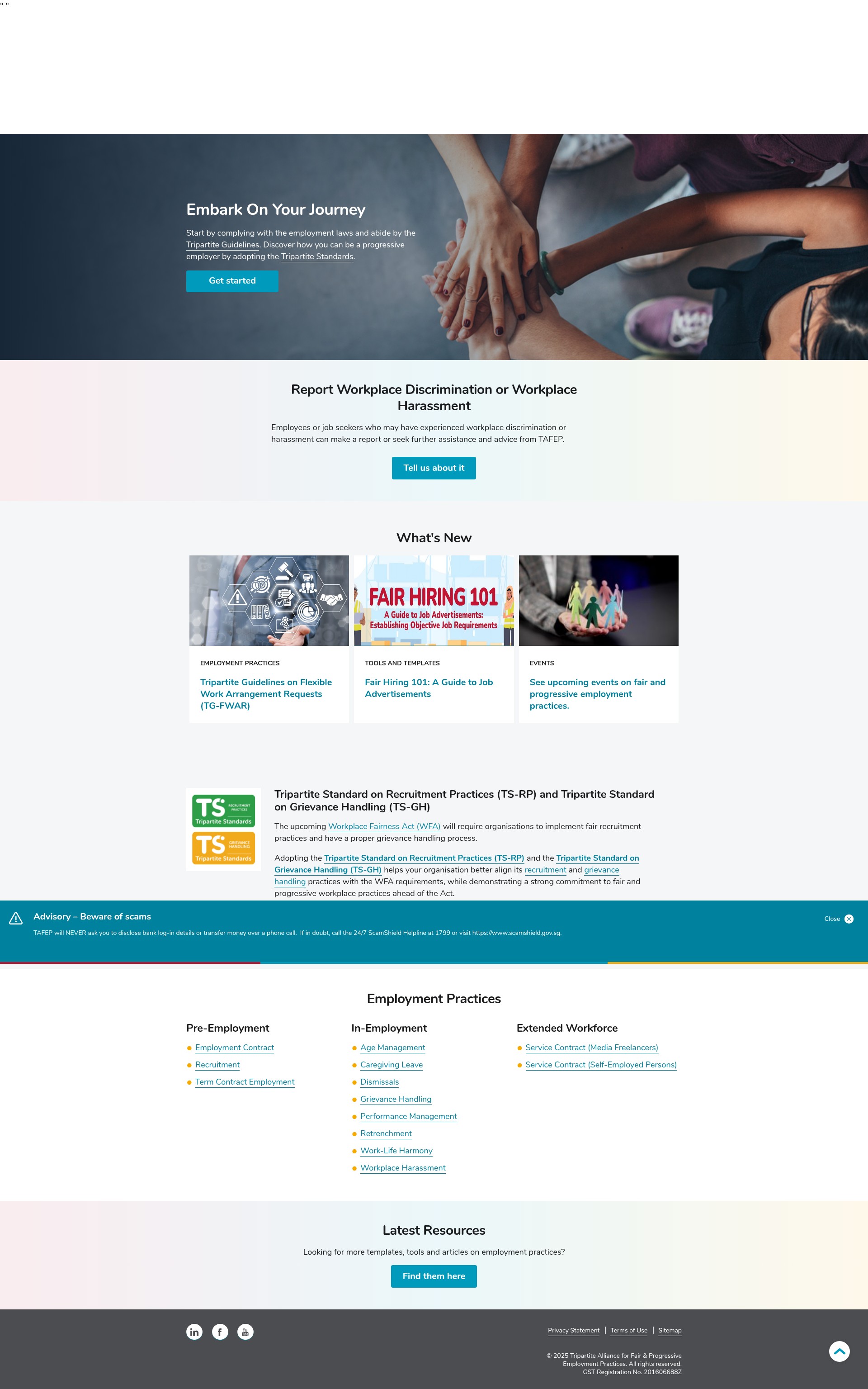 Screenshot of tafep.sg