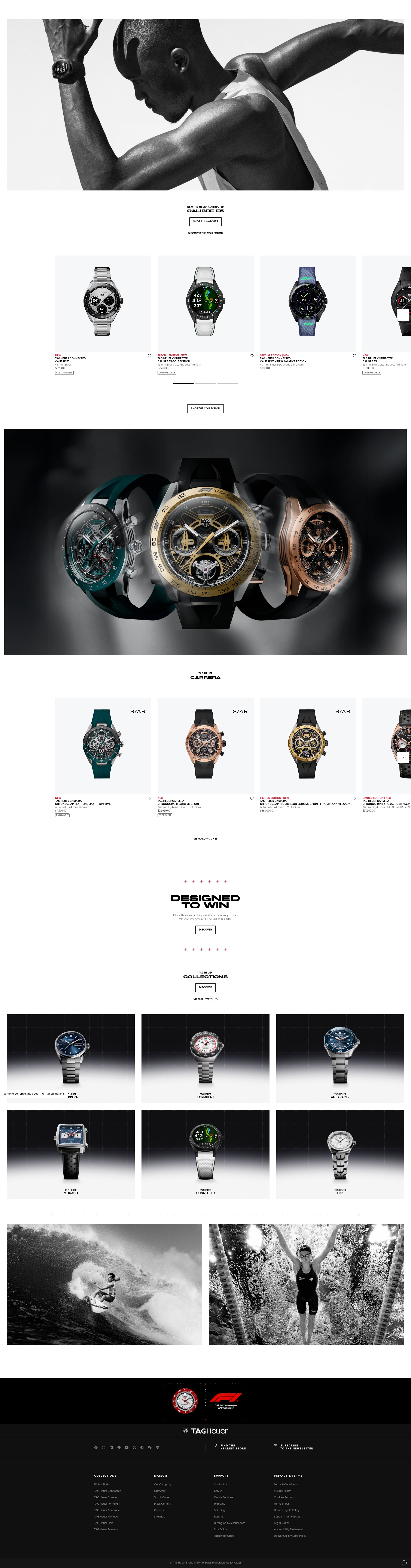 Screenshot of tagheuer.com