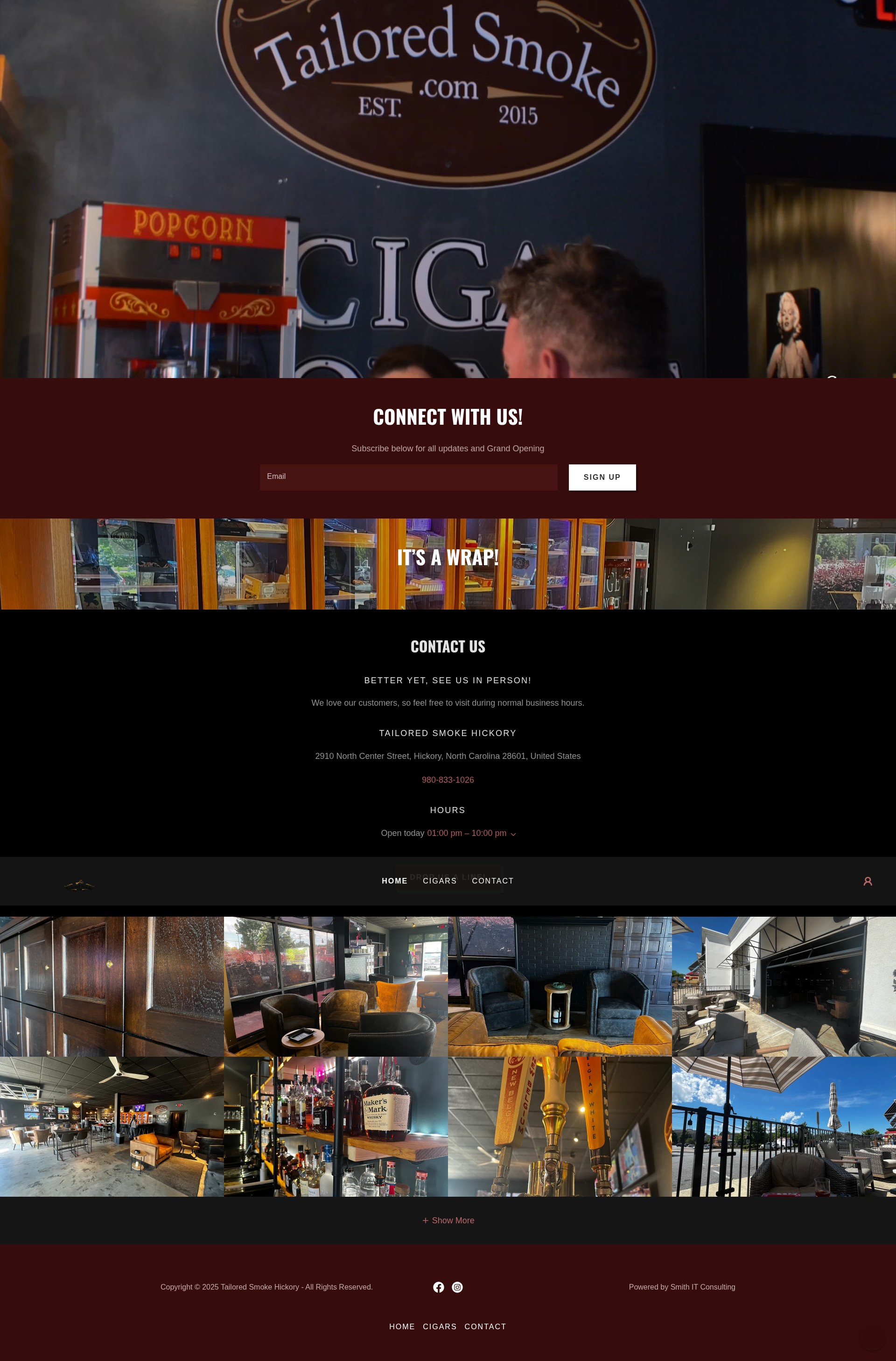 Screenshot of tailoredsmokehickory.com