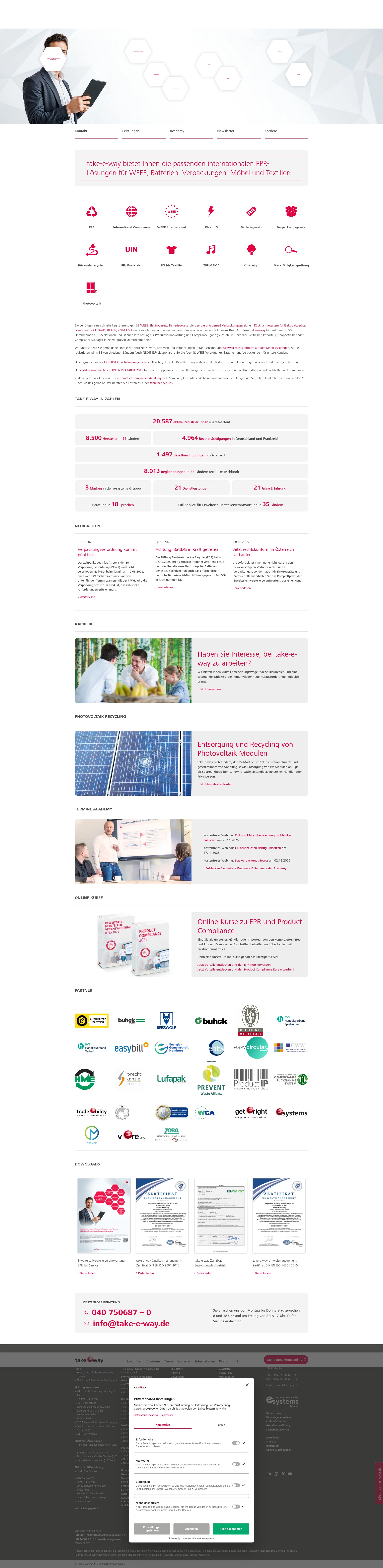 Screenshot of take-e-way.de