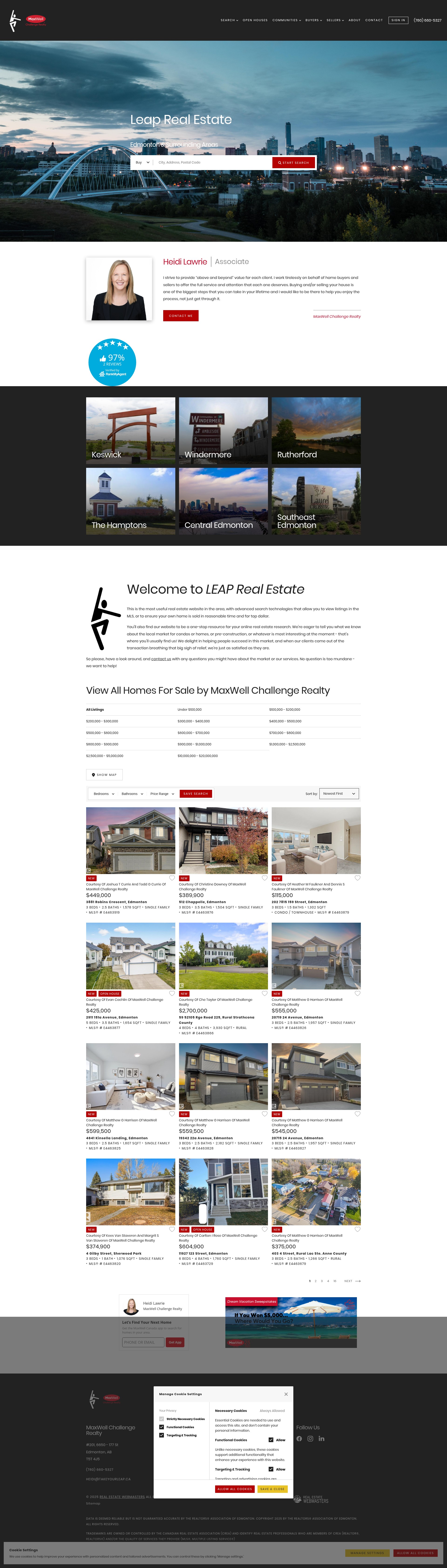 Screenshot of takeyourleap.ca