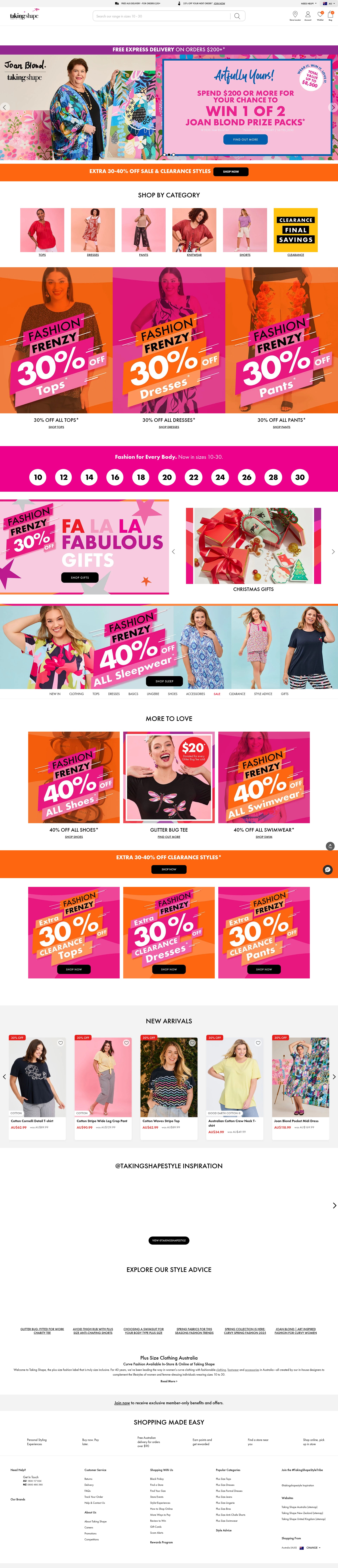 Screenshot of takingshape.com