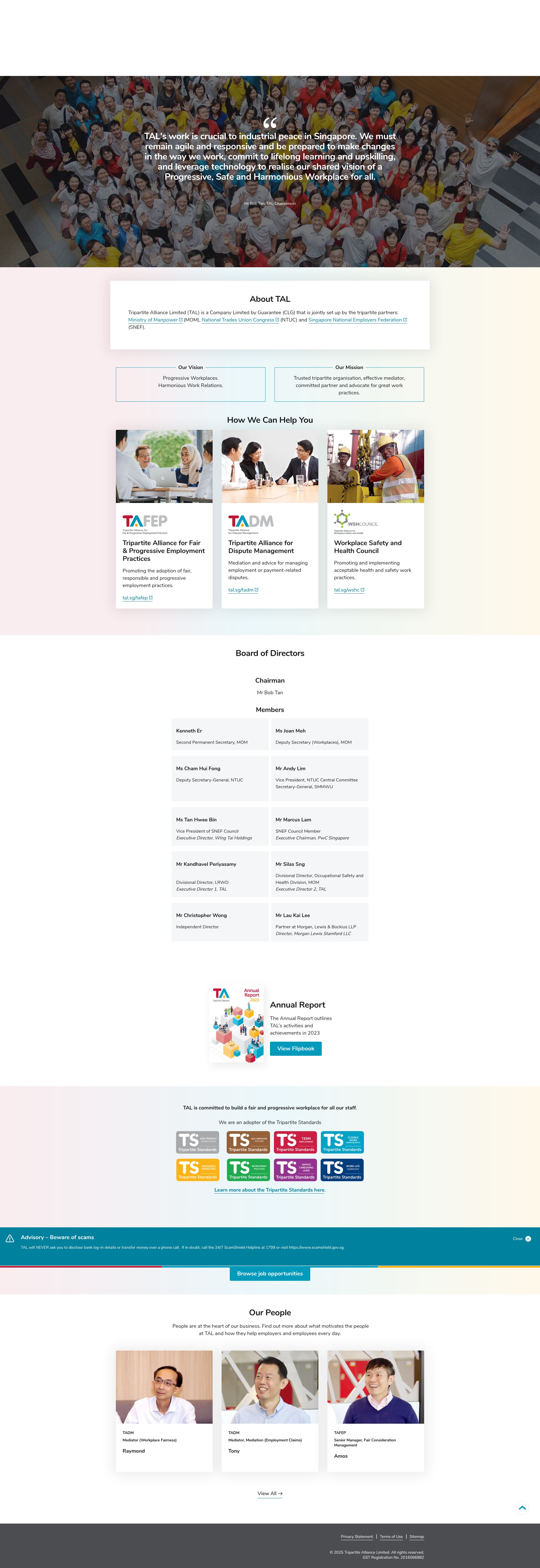 Screenshot of tal.sg