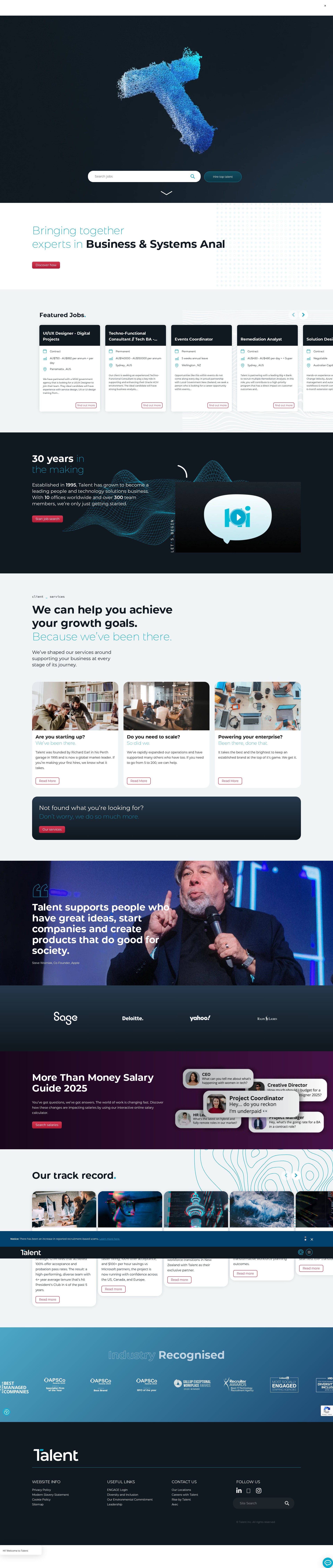 Screenshot of talentinternational.com