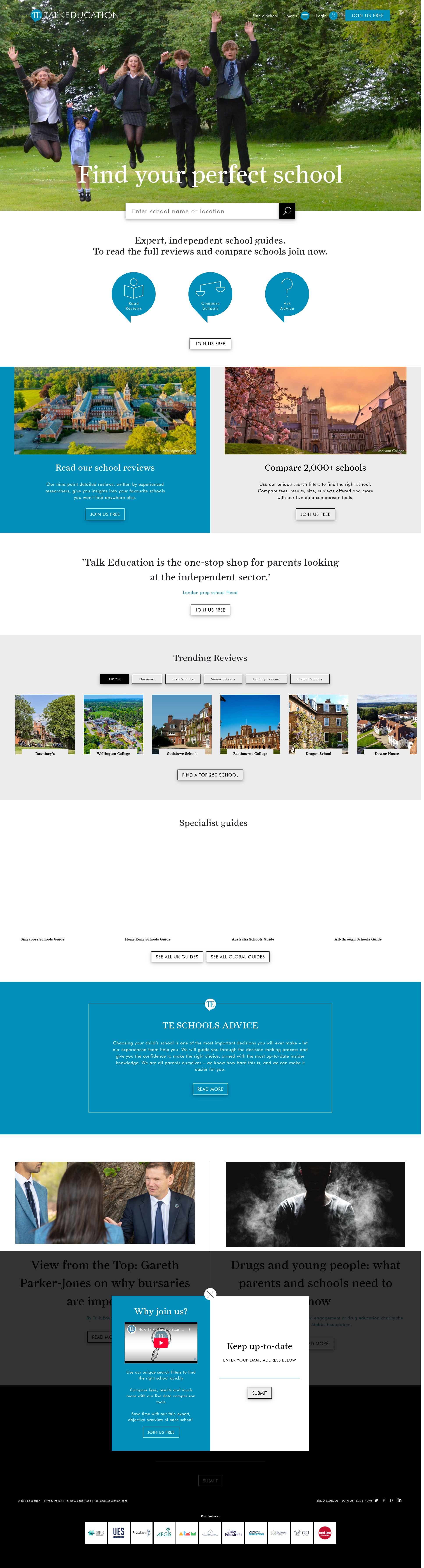 Screenshot of talkeducation.com