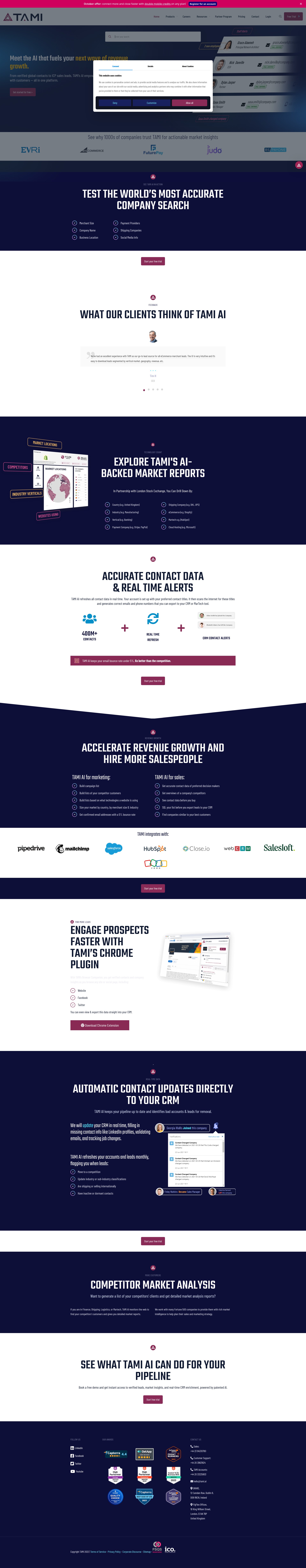 Screenshot of tami.co.uk
