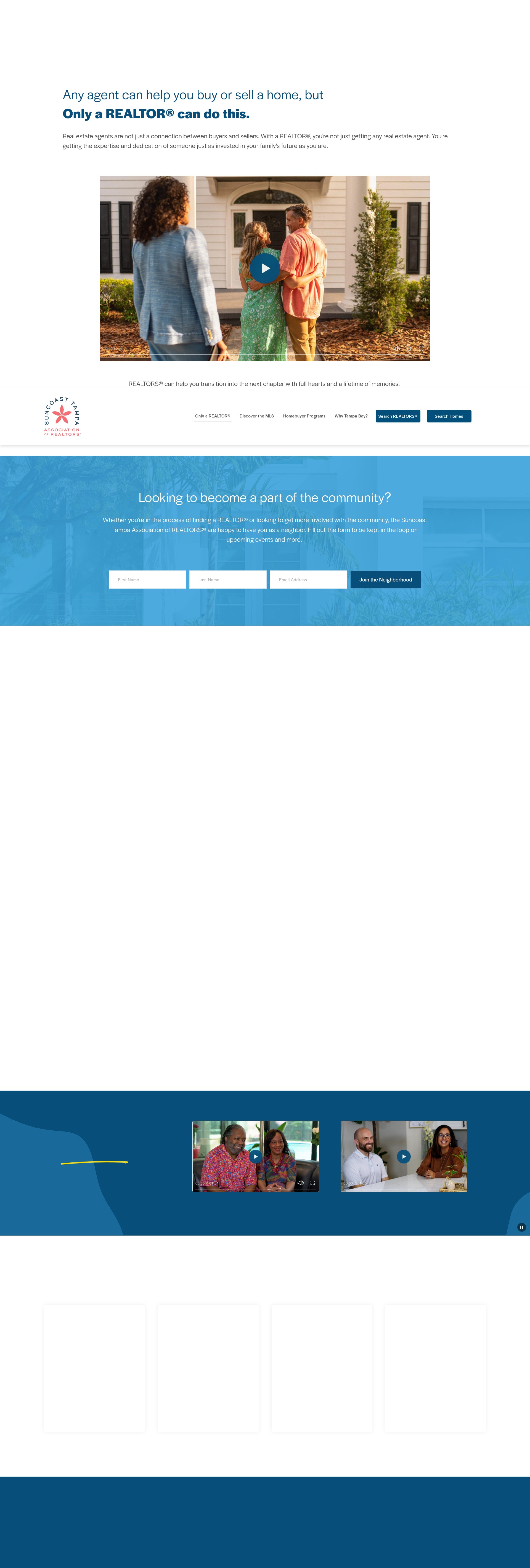 Screenshot of tampabay.onlyarealtor.com