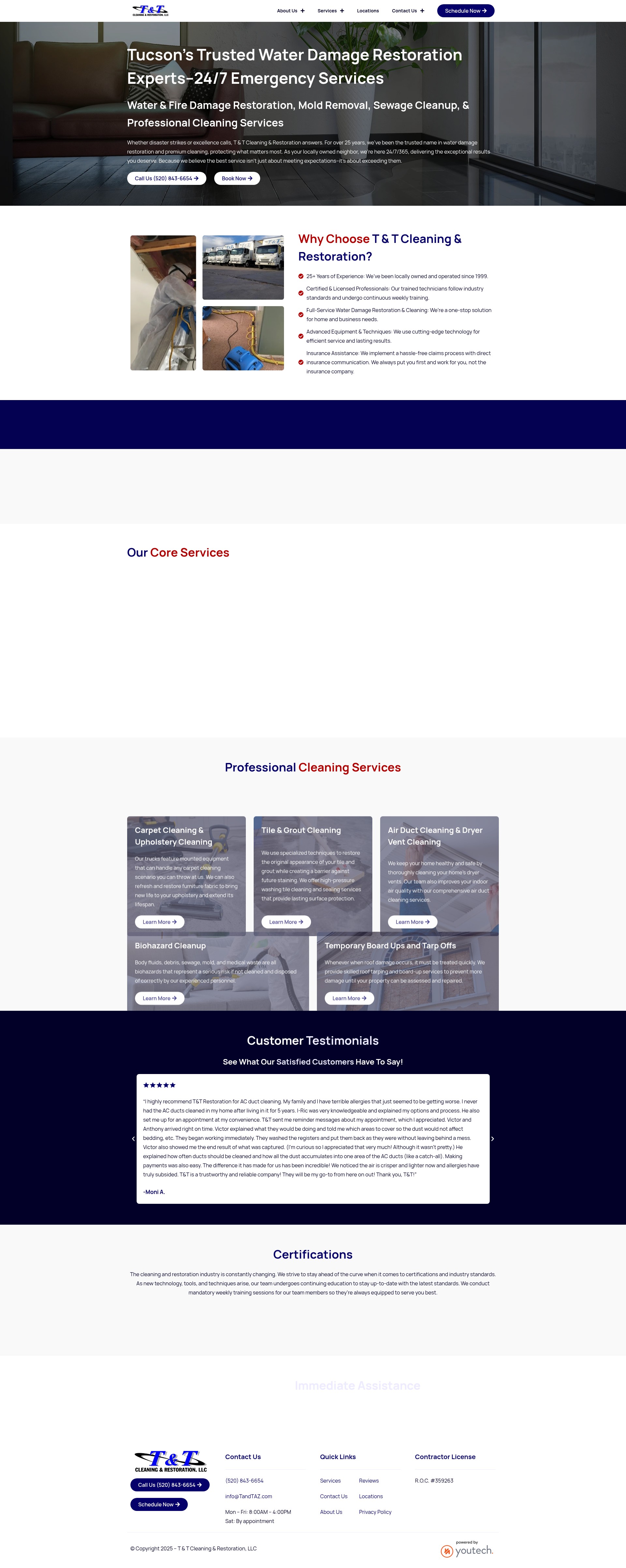 Screenshot of tandtaz.com