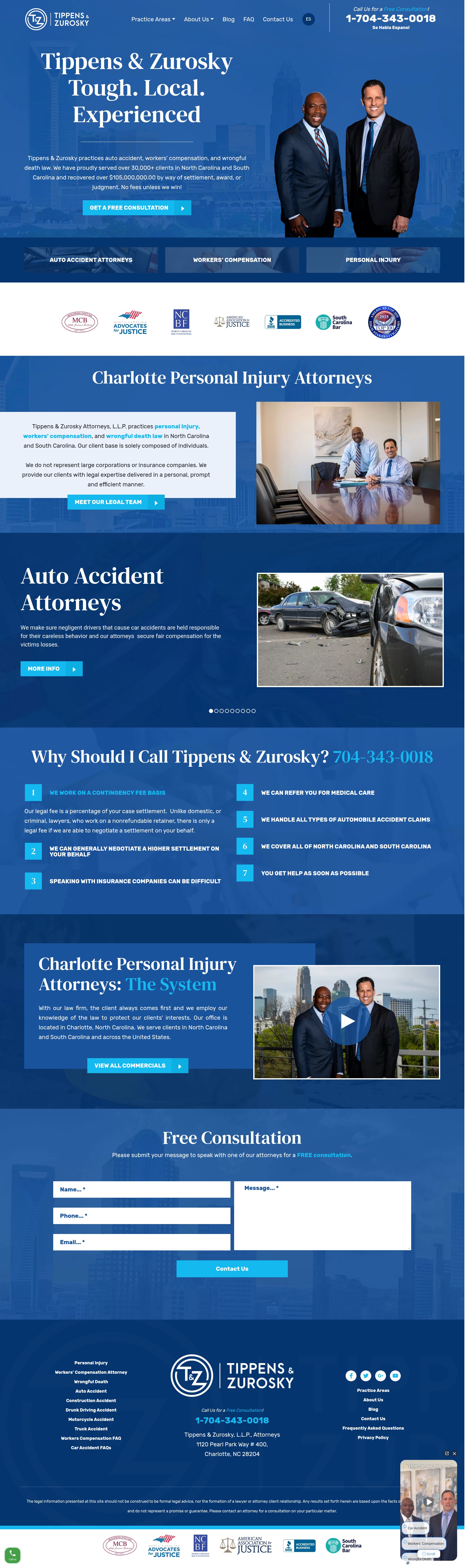Screenshot of tandzlaw.com