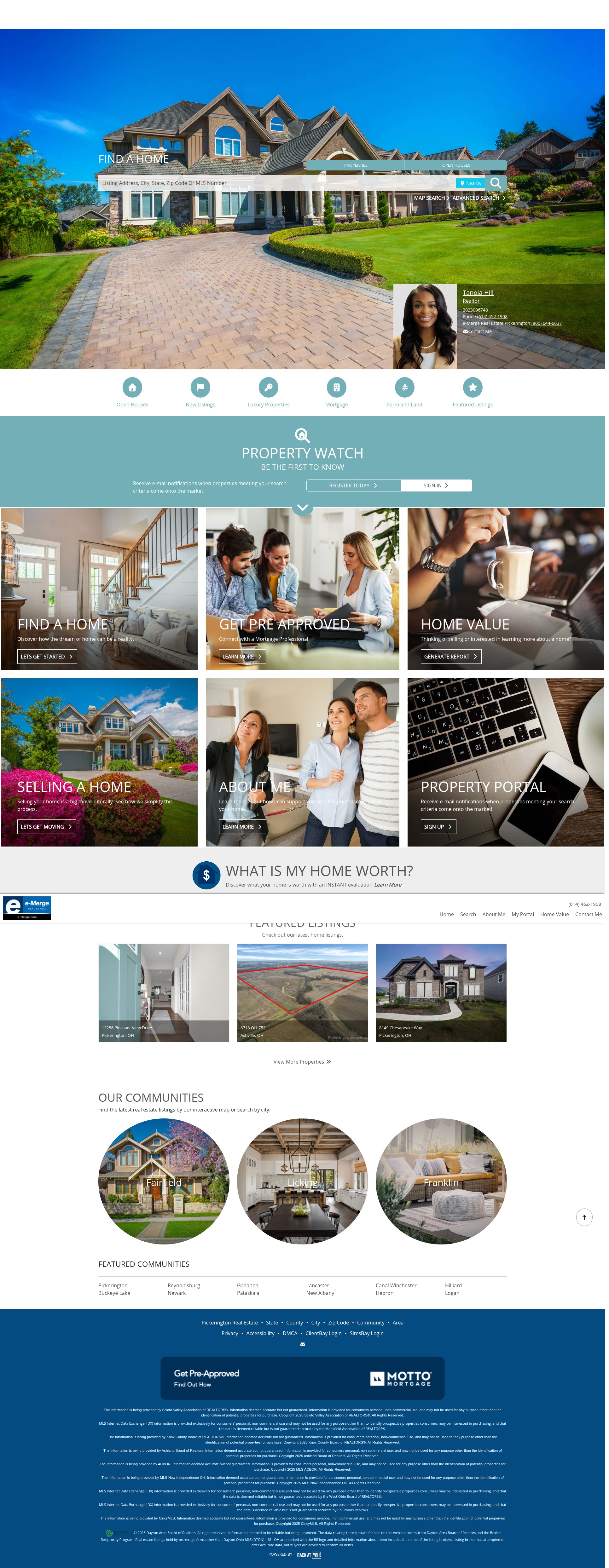 Screenshot of tanoiahill.e-merge.com
