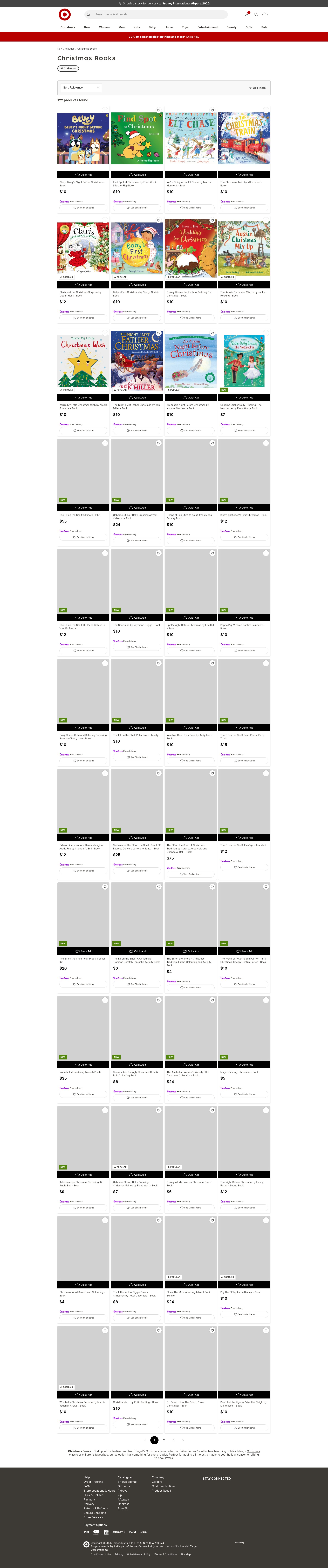 Screenshot of target.com.au