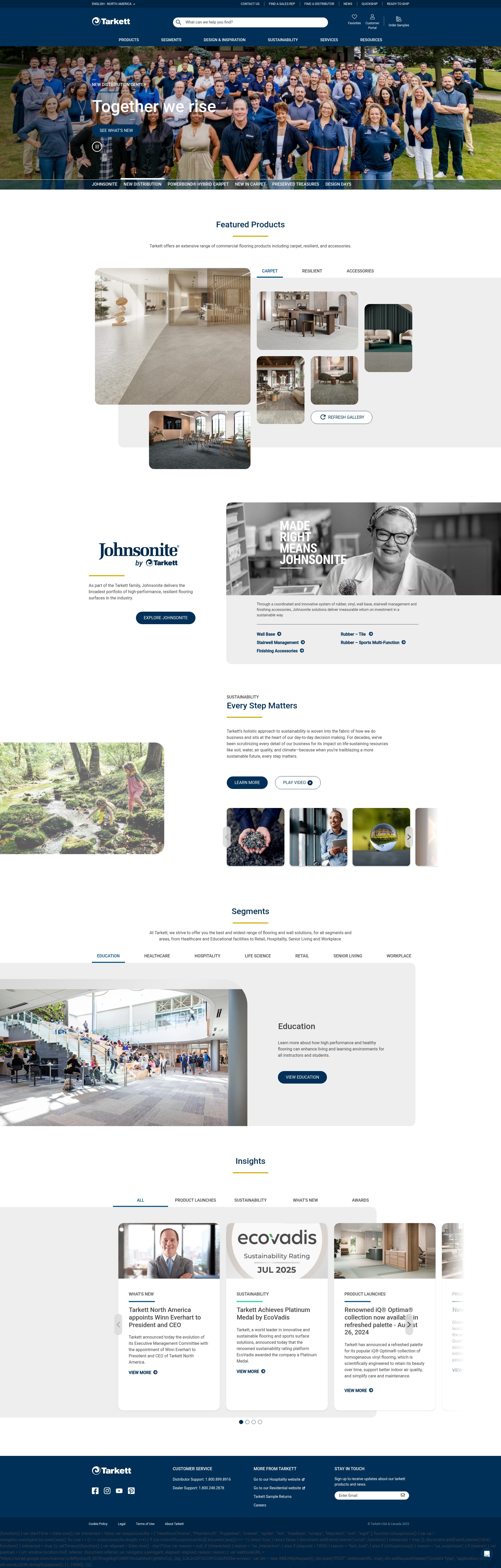Screenshot of tarkett.com