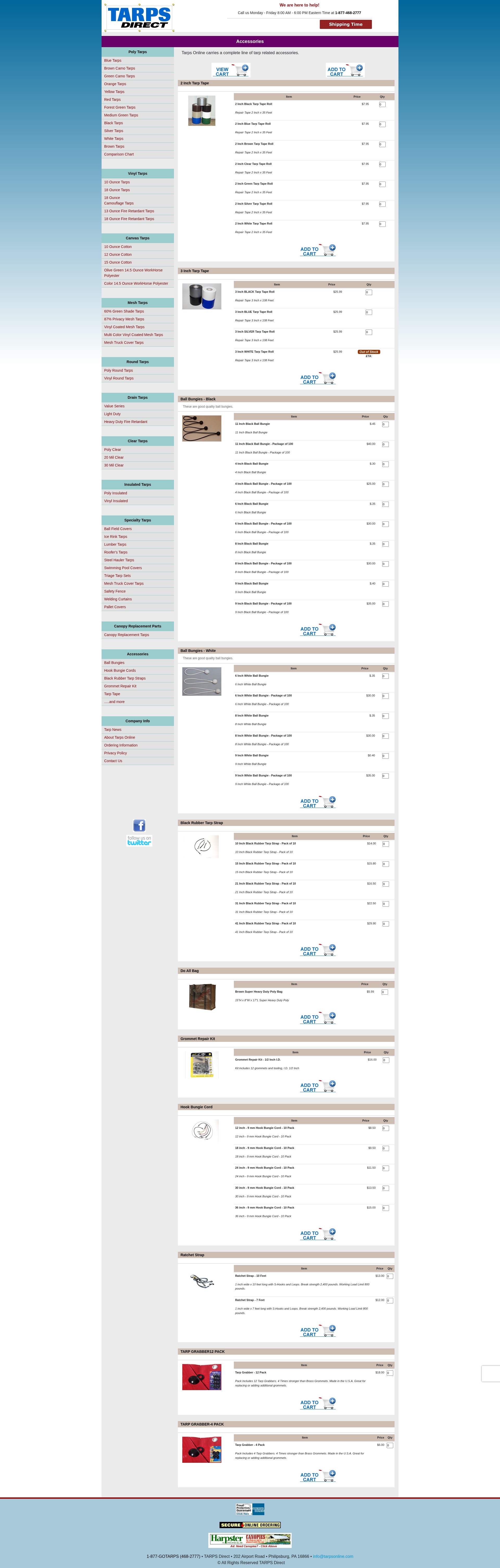 Screenshot of tarpsonline.com