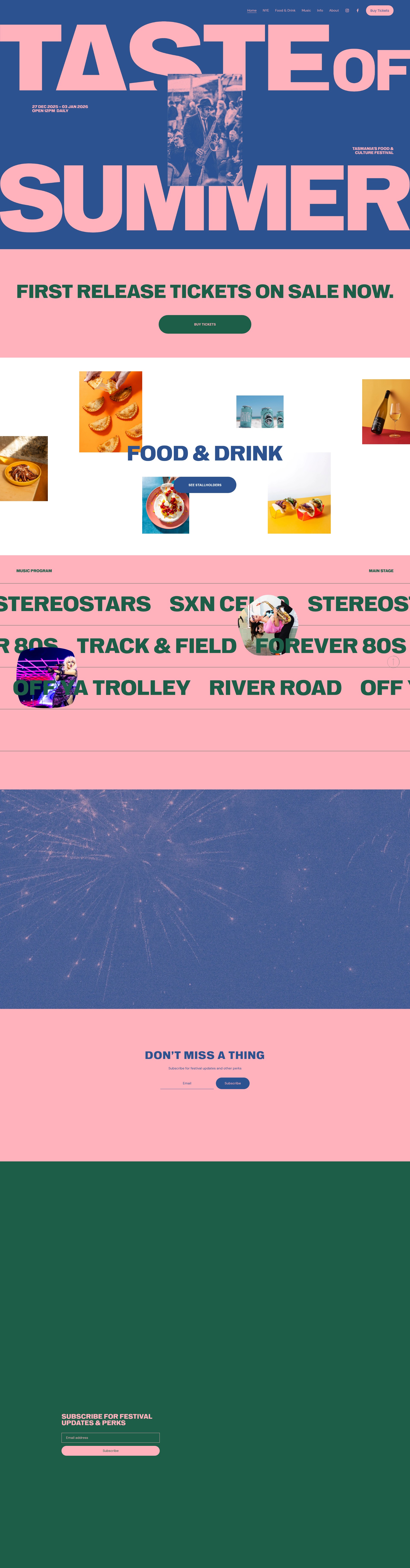 Screenshot of tasteofsummer.com.au