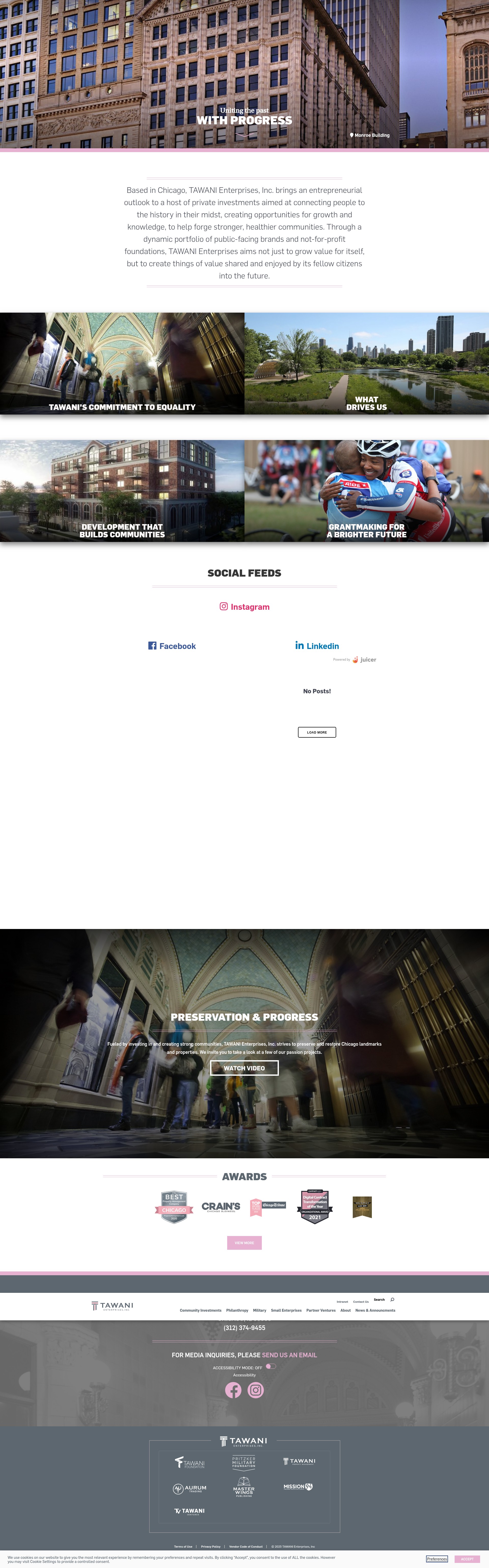 Screenshot of tawanienterprises.com