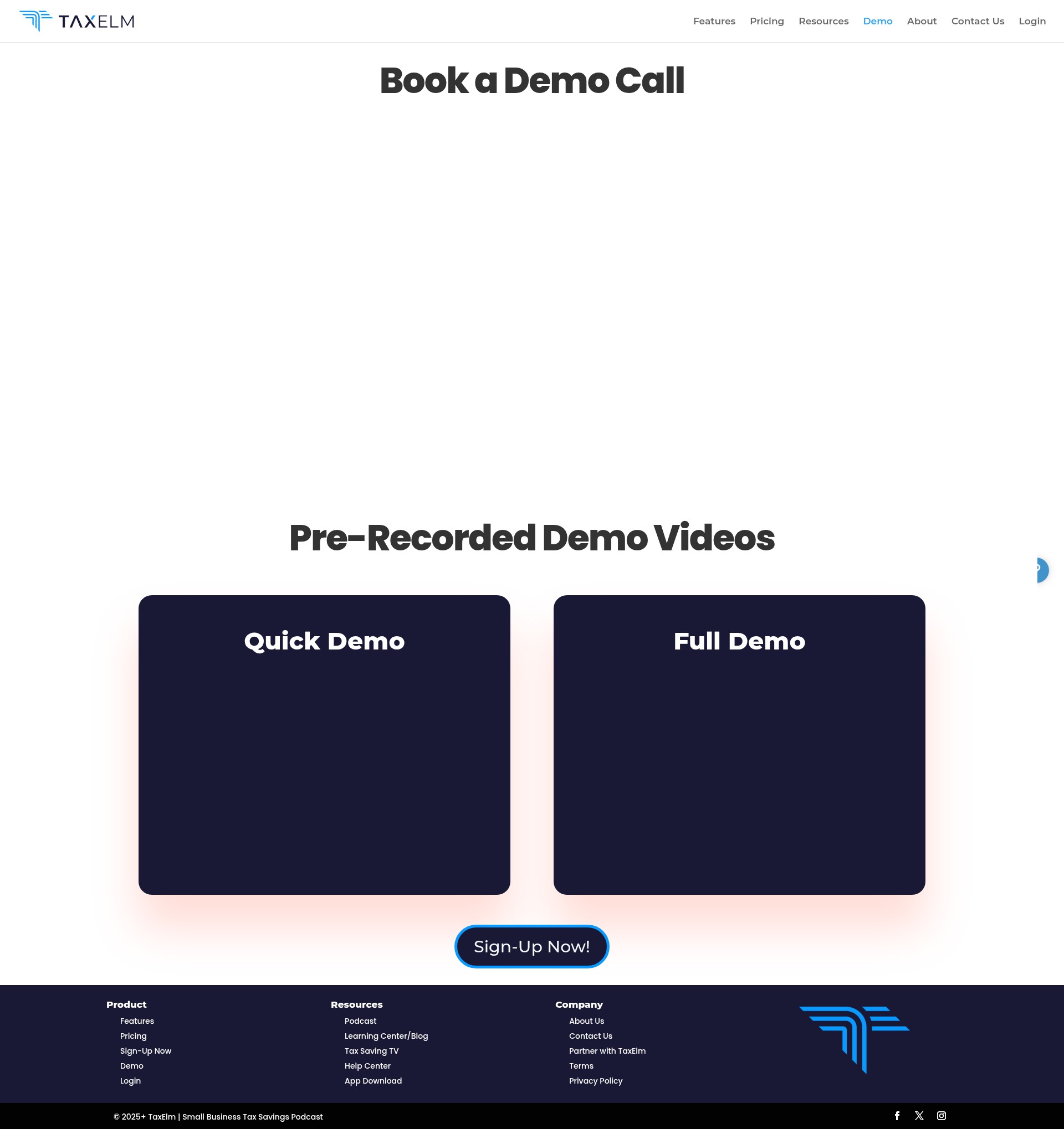Screenshot of taxelm.com