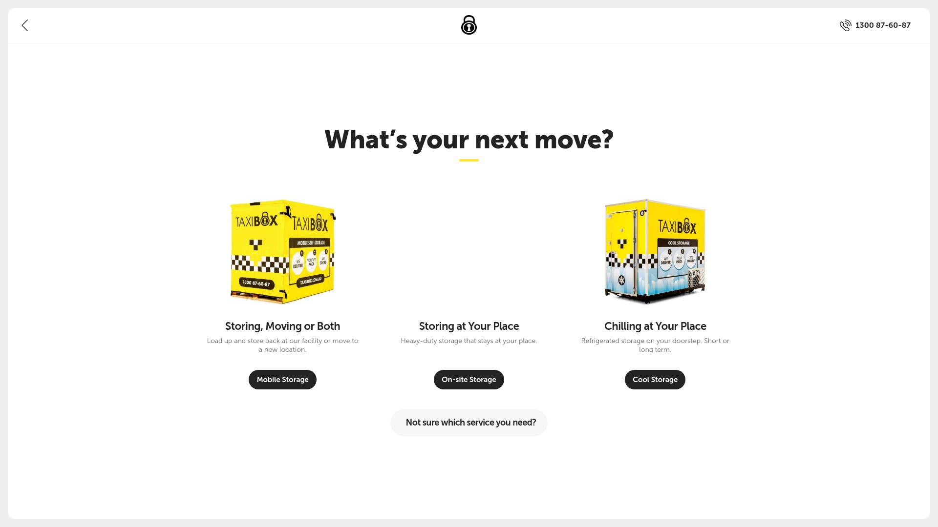 Screenshot of taxibox.com.au