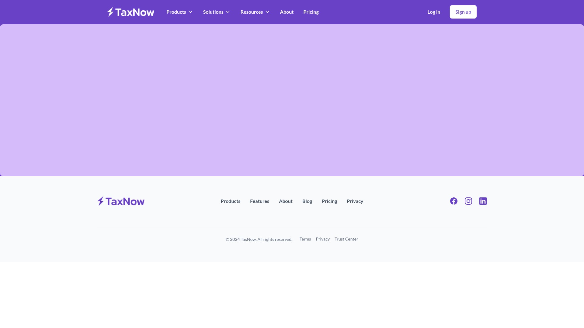 Screenshot of taxnow.com