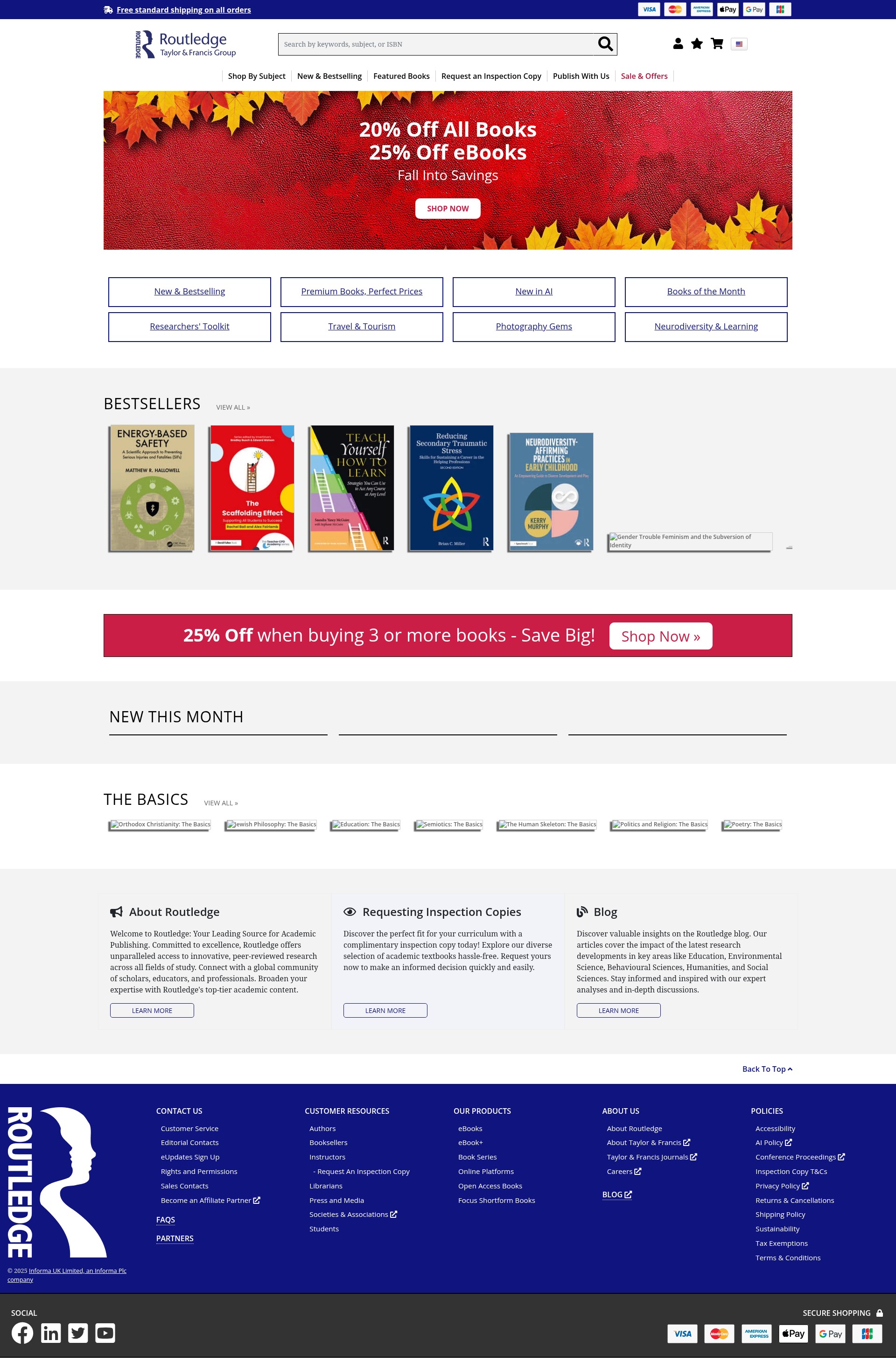 Screenshot of taylorandfrancis.com