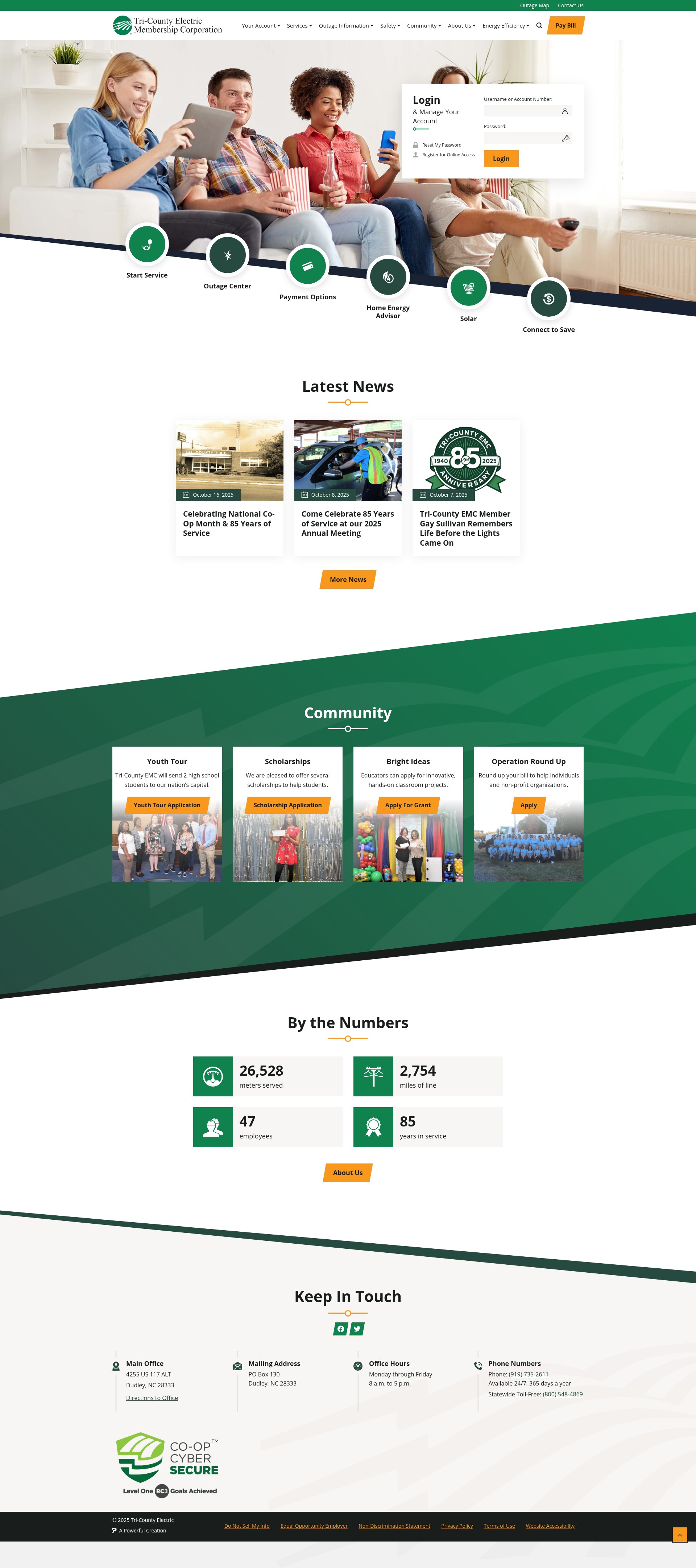 Screenshot of tcemc.com
