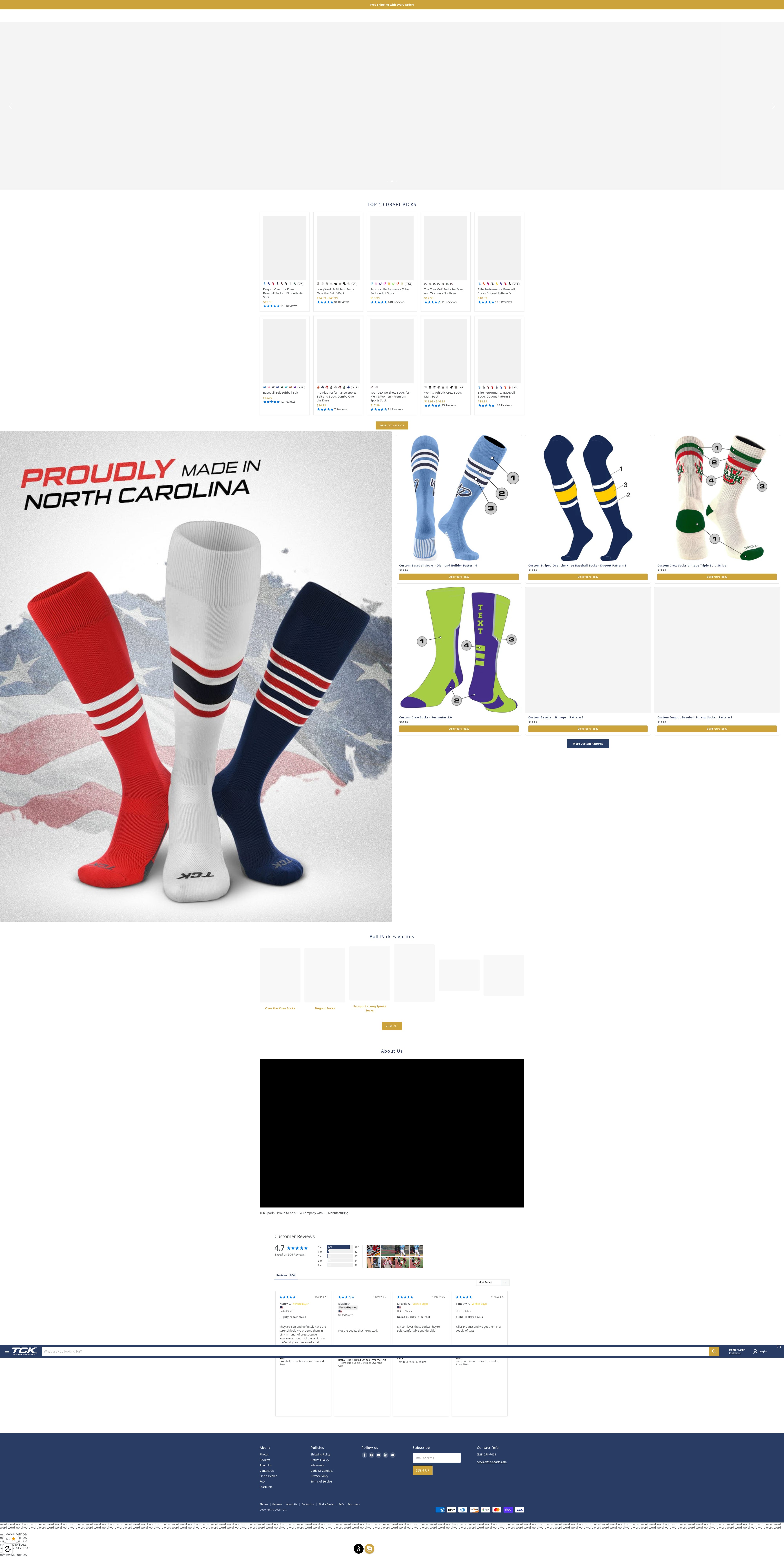 Screenshot of tcksports.com