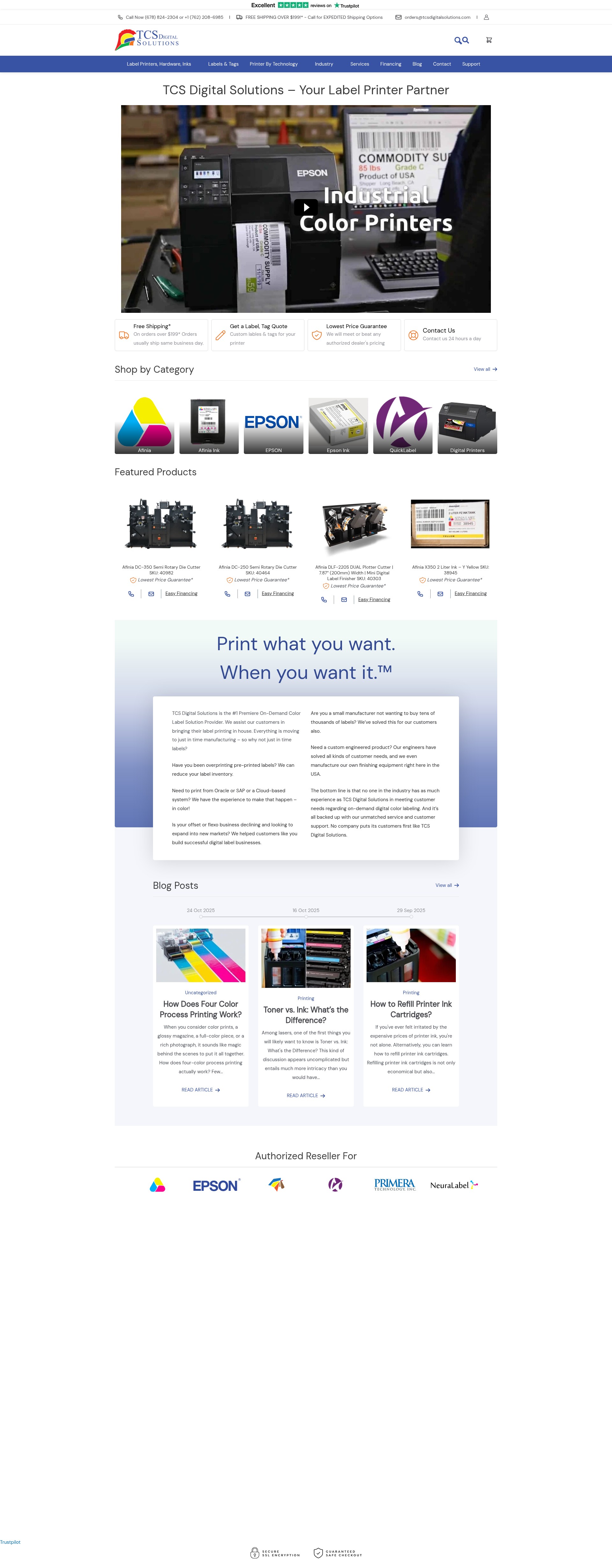 Screenshot of tcsdigitalsolutions.com