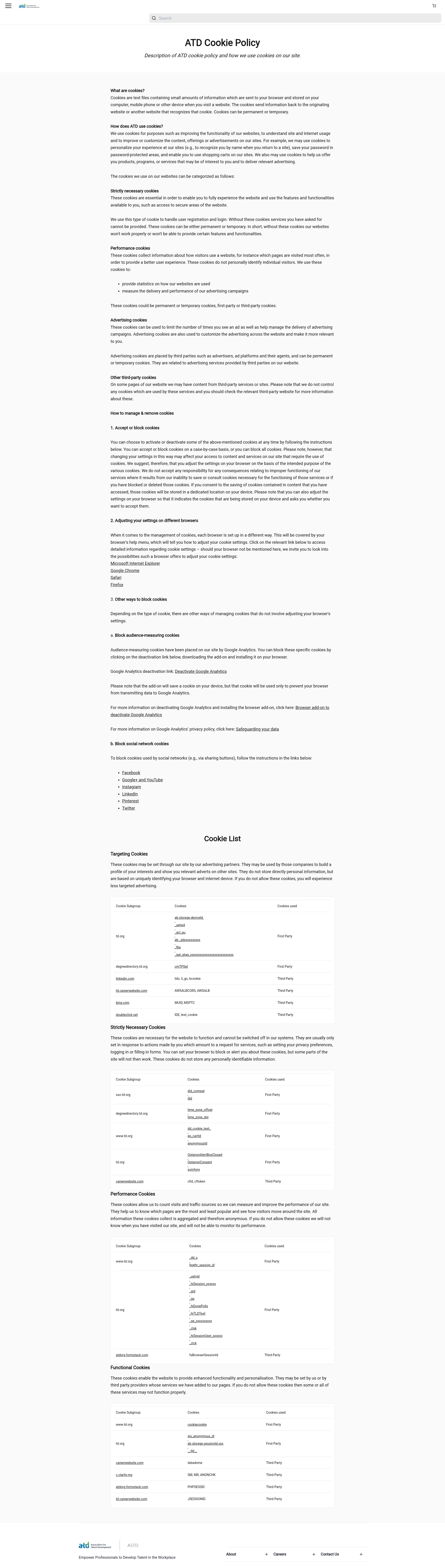 Screenshot of td.org