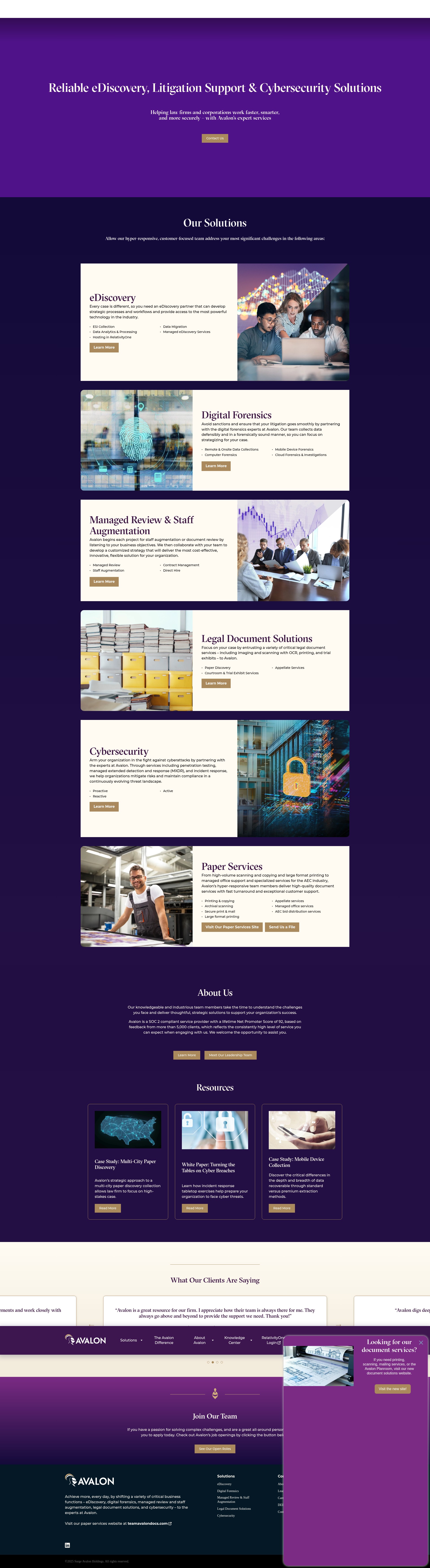 Screenshot of teamavalon.com