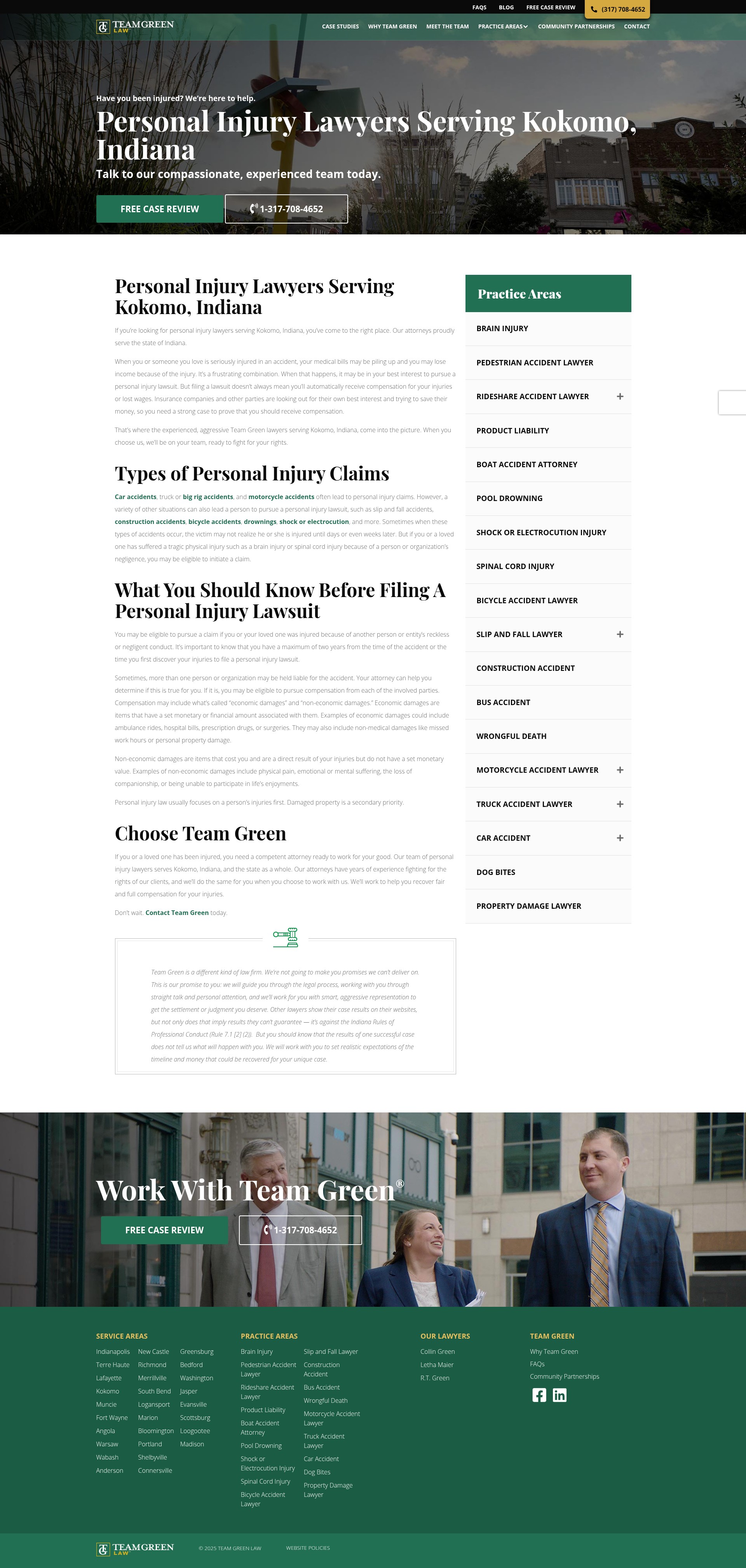 Screenshot of teamgreenlaw.com